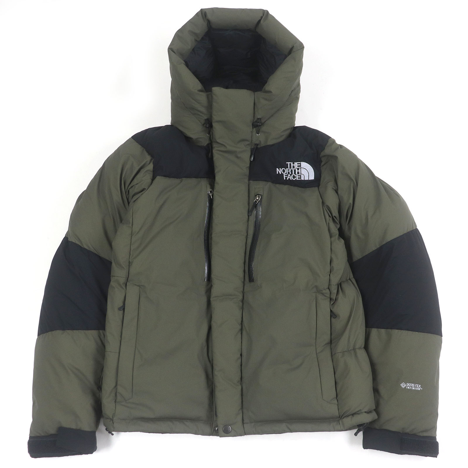 美品□THE NORTH FACE ザ・ノースフェイス ND92240 Baltoro Light Jacket GORE-TEX フーデッド ダウンジャケット カーキ M 正規品 メンズ【中古】