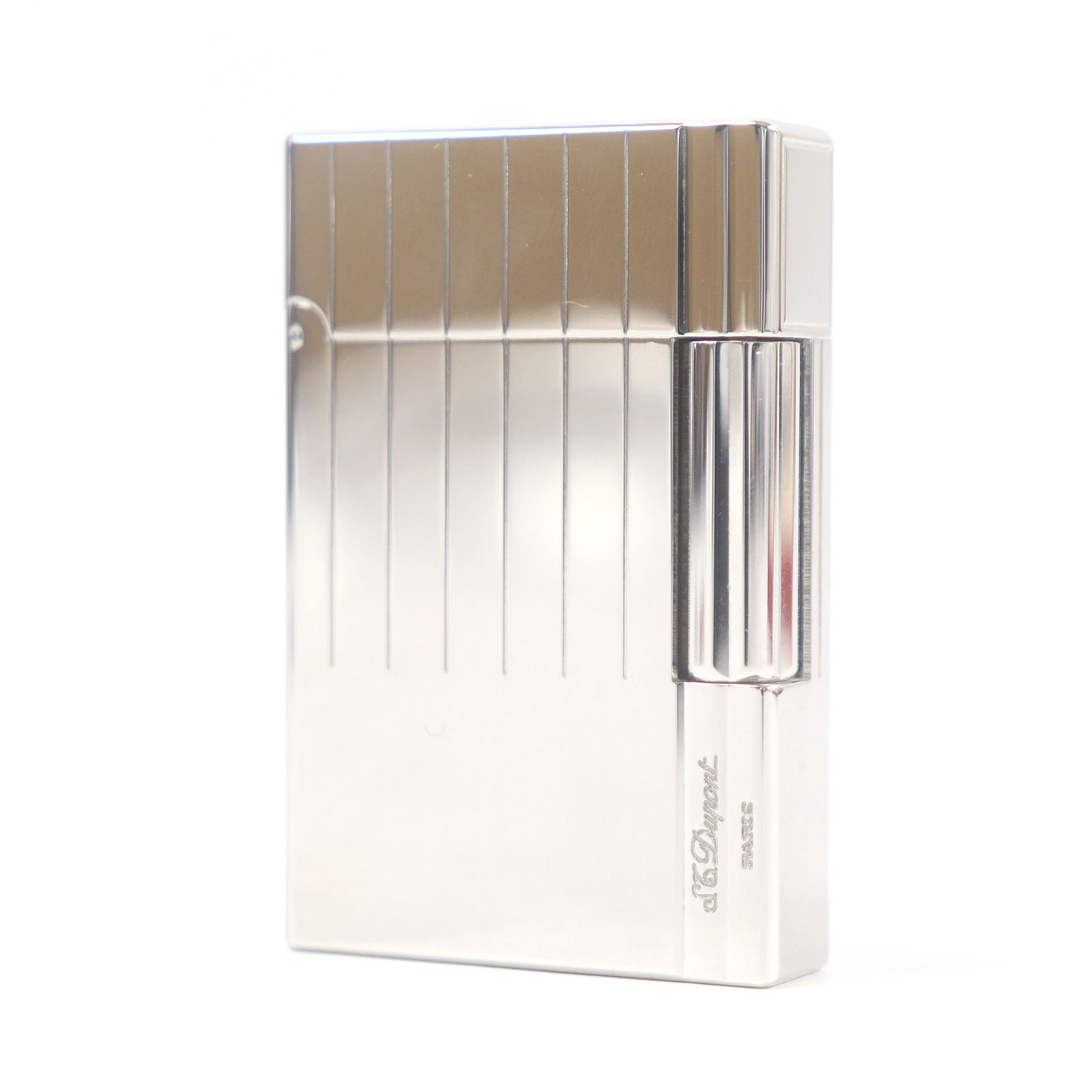 外装極美品□Dupont デュポン ギャッツビー ストライプ 鏡面仕上げ スクエア型 ローラー式 喫煙具 ガス ライター シルバー ケース付き フランス製 メンズ 着火不可【中古】｜衣類＆ブランドリサイクル GREEN