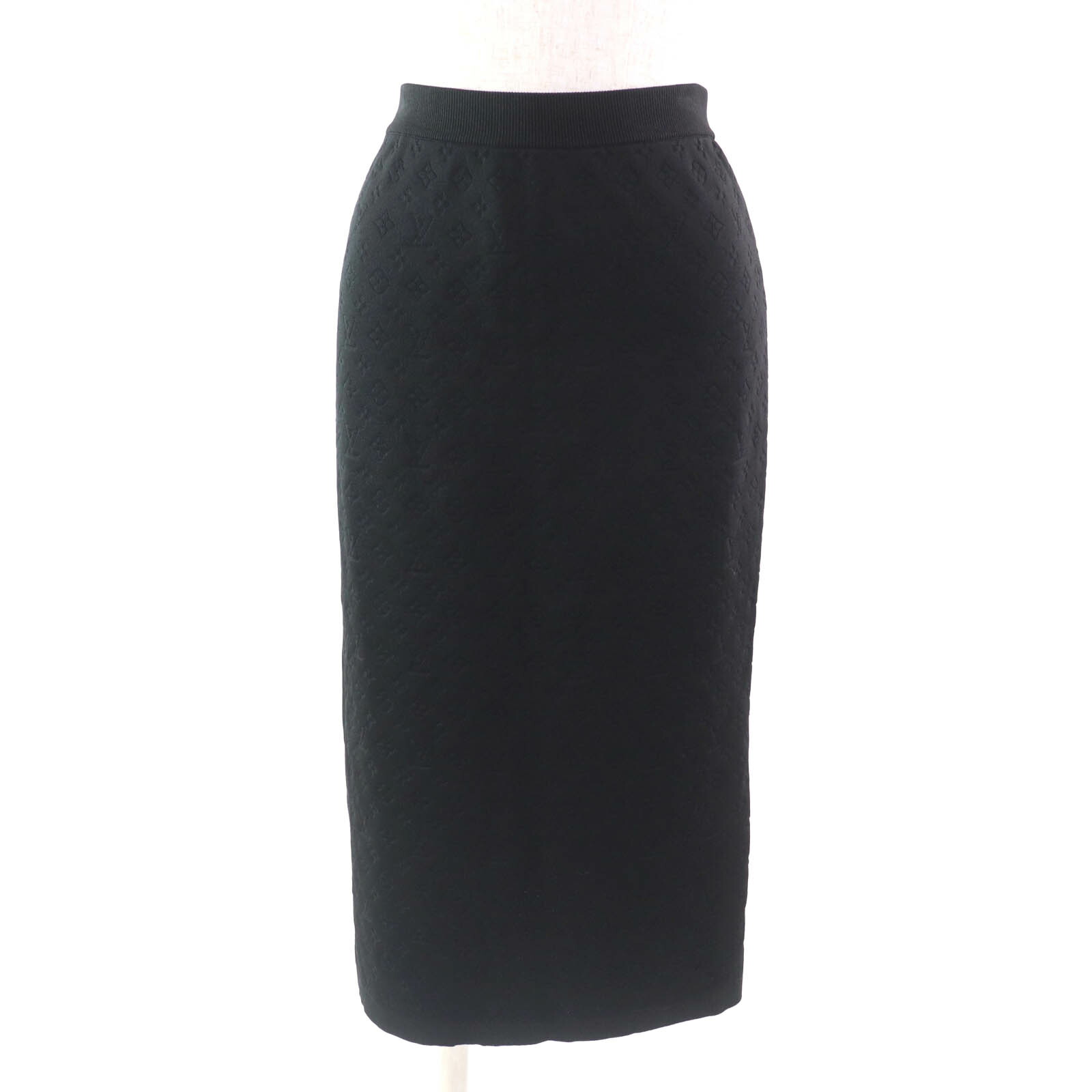 LOUIS VUITTON 3Dモノグラムプリーツスカート36☆56万1000円 LOUIS