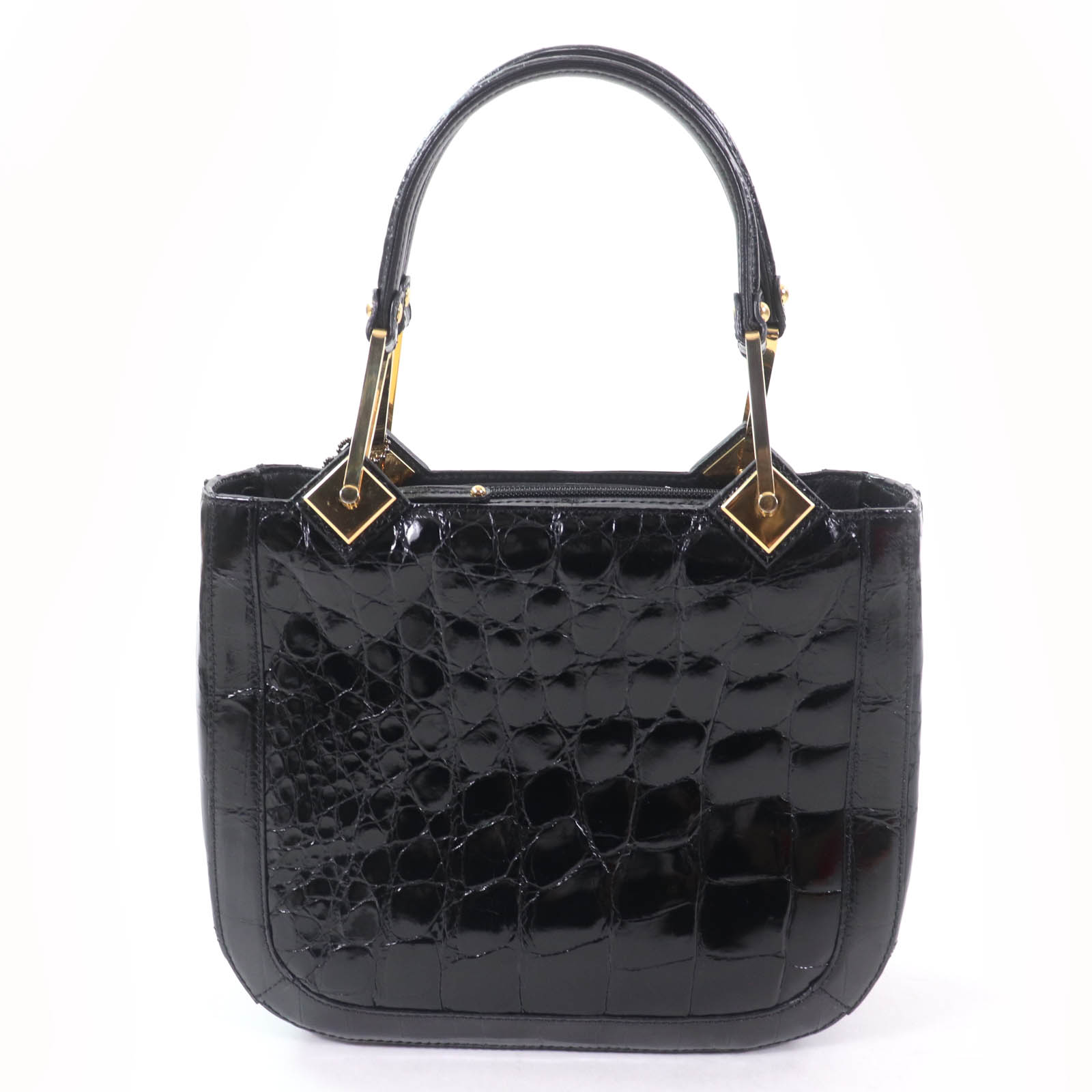 楽天市場】【GRES PARIS】グレクロコダイル ハンドバッグ ブラック 黒