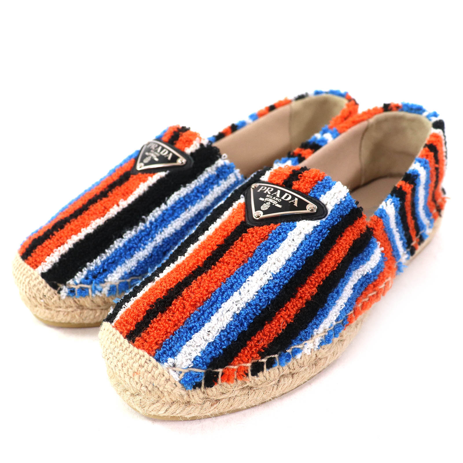 プラダのレザーエスパドリーユ⭐︎38サイズ 楽天市場】PRADA プラダ エスパドリーユ フラットシューズ スリッポン