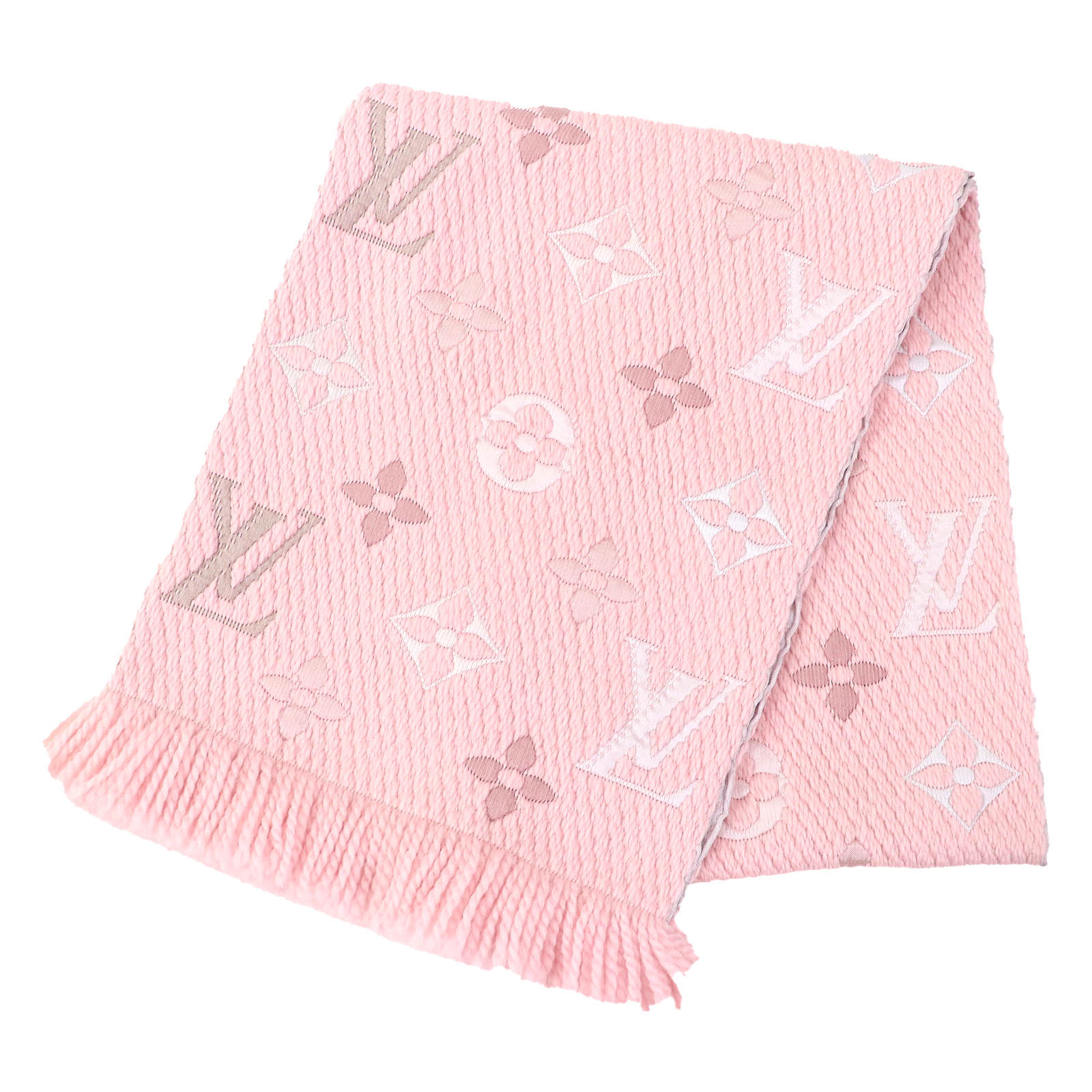 ルイヴィトン　マフラ ー　ピンク　シルク混　モノグラム　ロゴ 楽天市場】【アパレル】LOUIS VUITTON ルイ ヴィトン エシャルプ