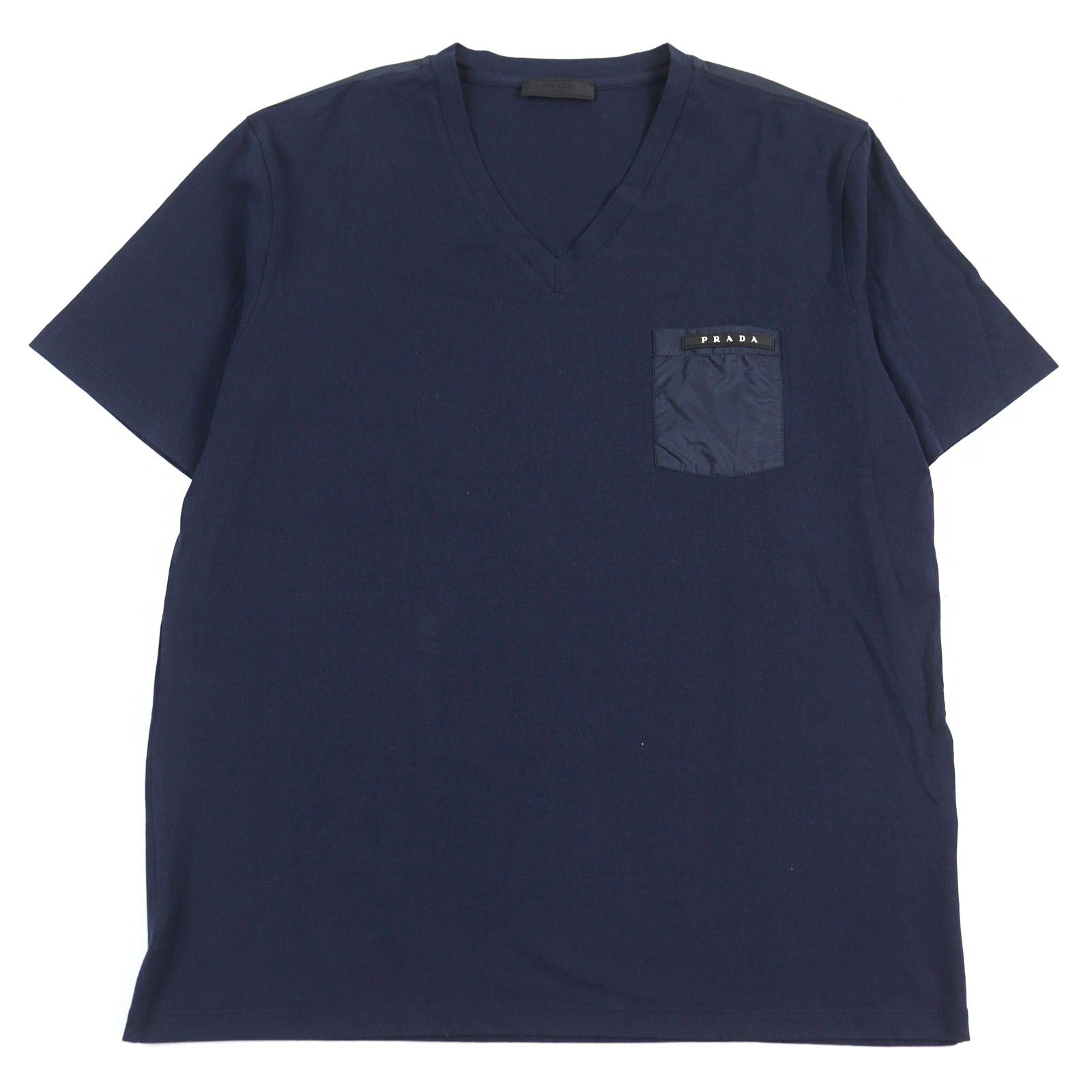 ■PRADA■プラダ トライアングルロゴ コットンTシャツ MEN ☆PRADA☆プラダ トライアングルロゴ コットン Tシャツ ブラック