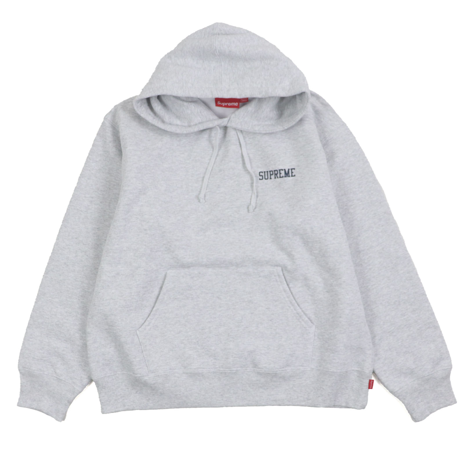 極美品▼Supreme シュプリーム 24AW On God Hooded Sweatshirt 綿織物 ポリエステル 刷り上げる 裏起毛 ティーシャツ フーディ パーカー 薄墨色 M カナダ製 置き目品 メンズ【中古】