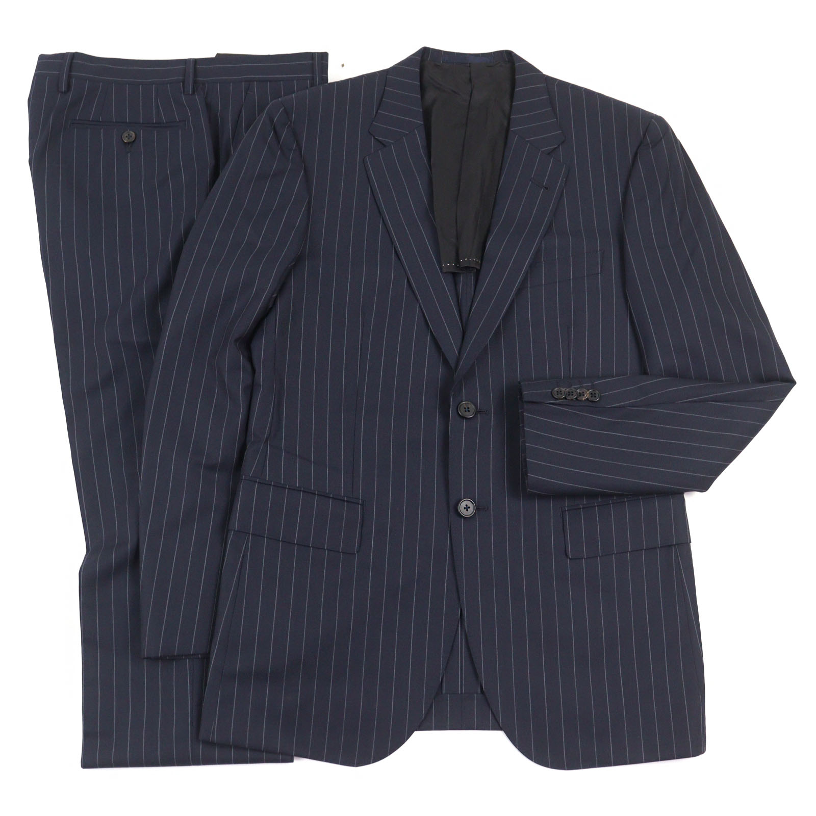 ポールスミス　ビジネススーツ　スーツセット　裏地地球柄　スタイリッシュ Mサイズ 楽天市場】美品○Paul Smith ポールスミス エトマス社製生地使用