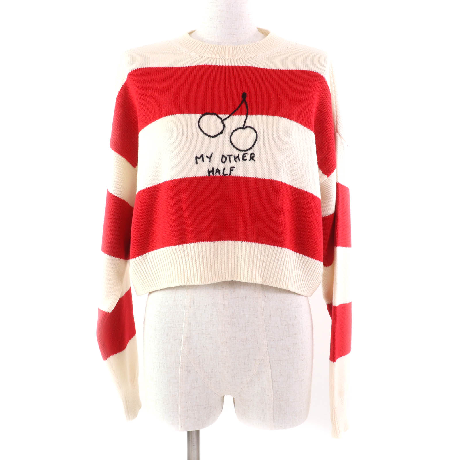 楽天市場】ミュウ ミュウ Miu Miu ボーダー柄 セーター ニット