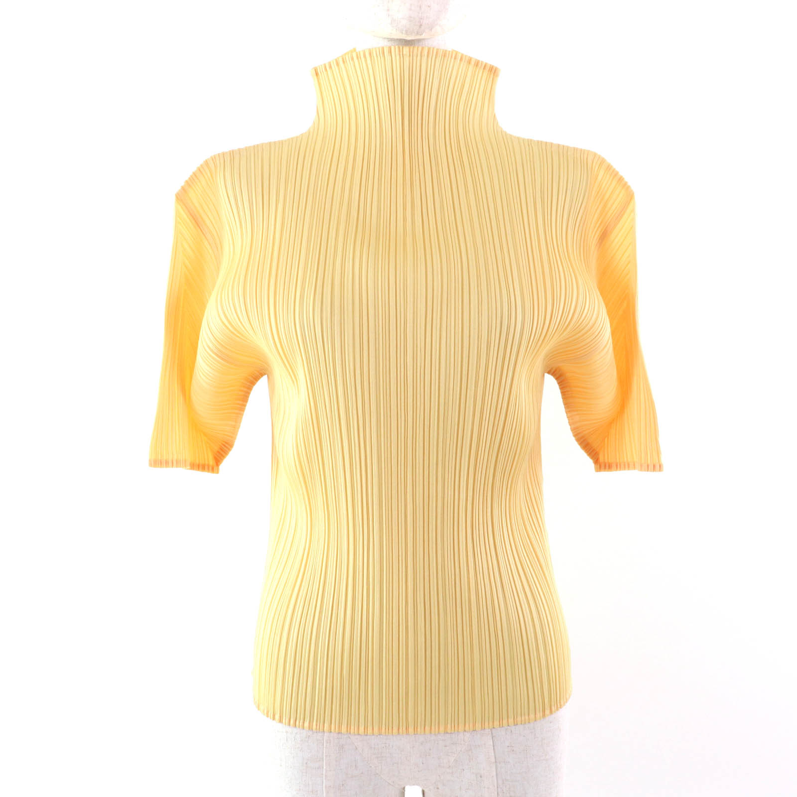 日本製 イッセイミヤケPLEATS PLEASE ハイネック長袖シャツカットソー ISSEY MIYAKE】【日本製】【トップス】イッセイミヤケ『プリーツ