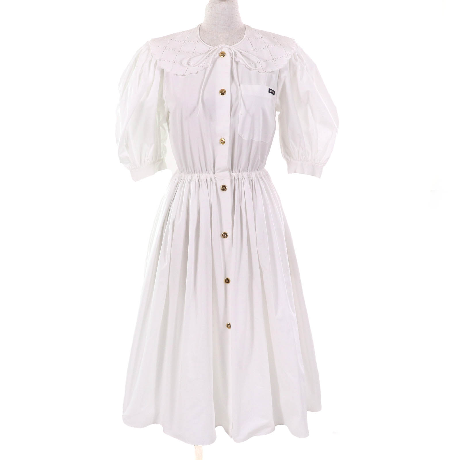 楽天市場】ミュウミュウ MIUMIU 23SS シルク ドット クレープ デ シン