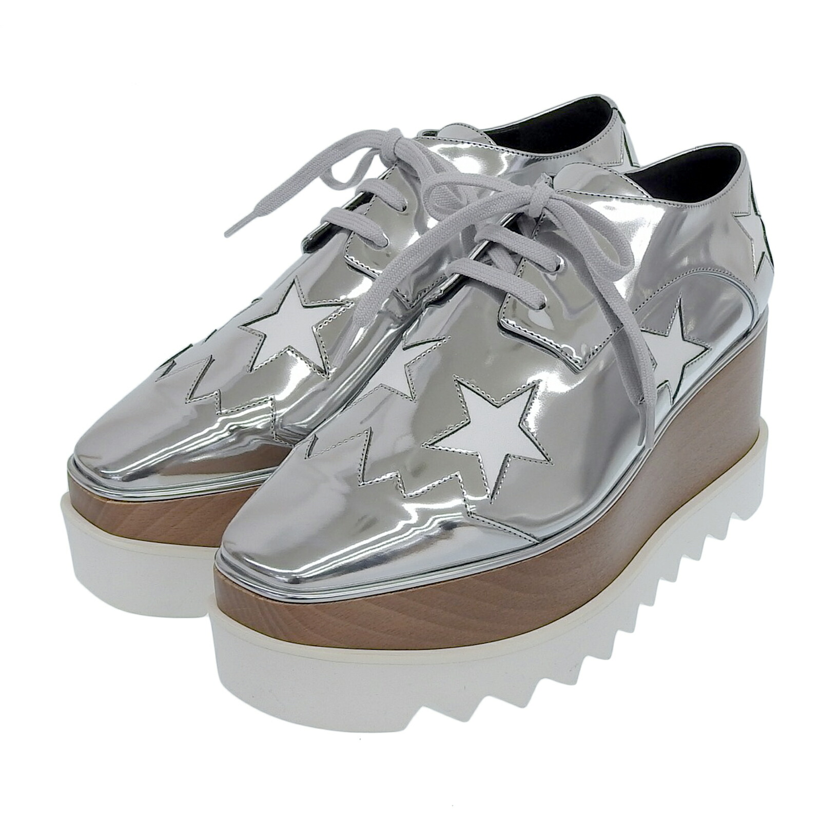 ステラマッカートニー エリス 厚底 シルバー 星柄 スニーカー 23.5 楽天市場】【2日間限定5%OFFクーポン】STELLA McCARTNEY ステラ