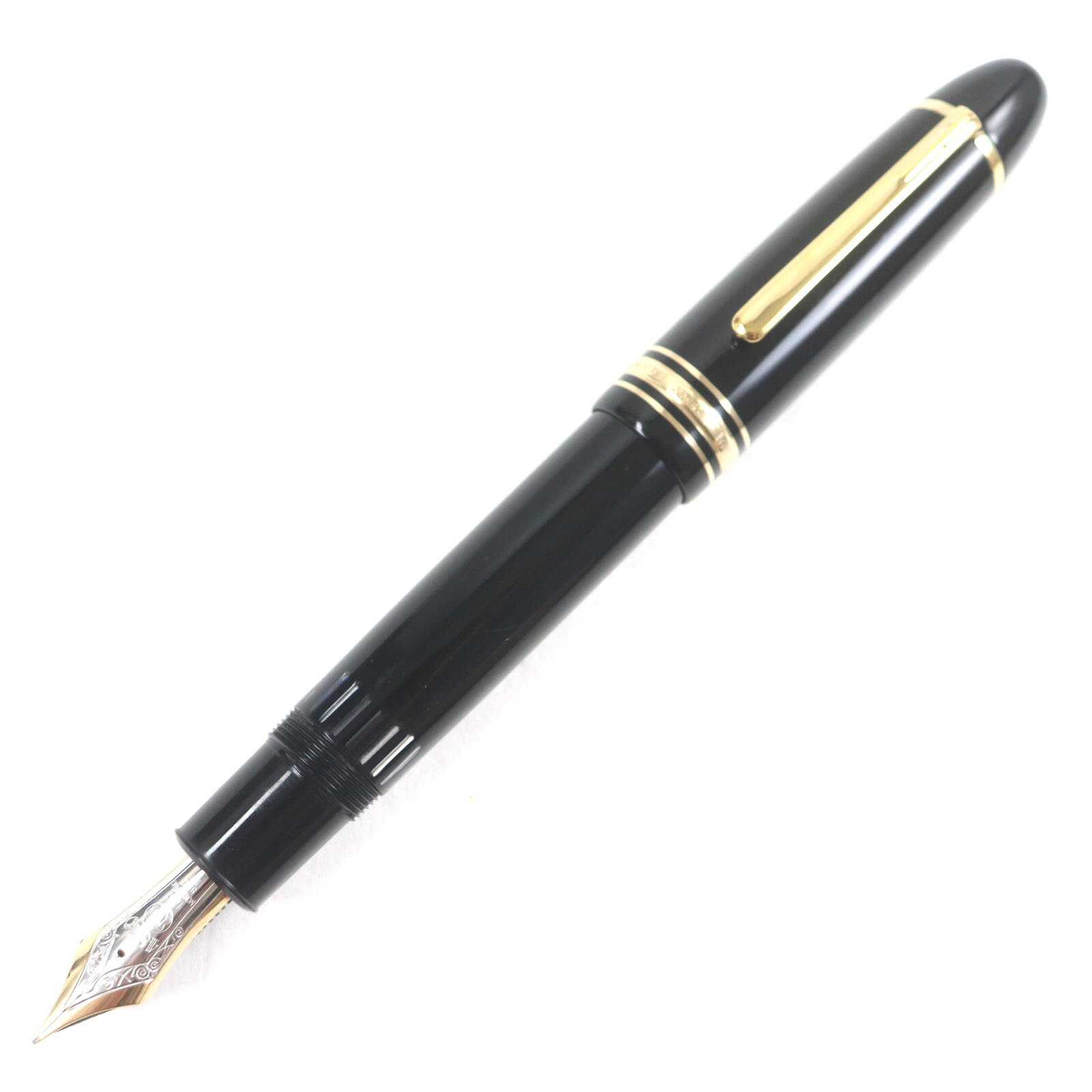良品▼MONTBLANC モンブラン マイスターシュテュック 149 14K Mニブ ホワイトスター 万年筆 ブラック ゴールド ドイツ製 メンズ【中古】|衣類&ブランドリサイクル GREEN