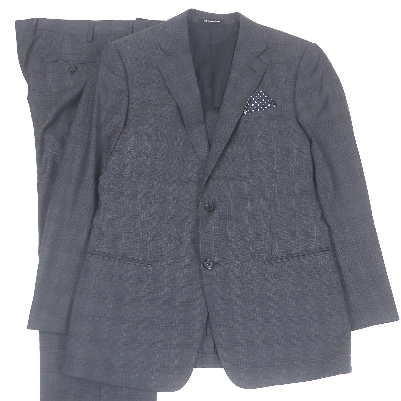 美品 エンポリオアルマーニ セットアップ スーツ パンツ スカート スリーピース EMPORIO ARMANI (エンポリオアルマーニ) シルク混 ジャガード