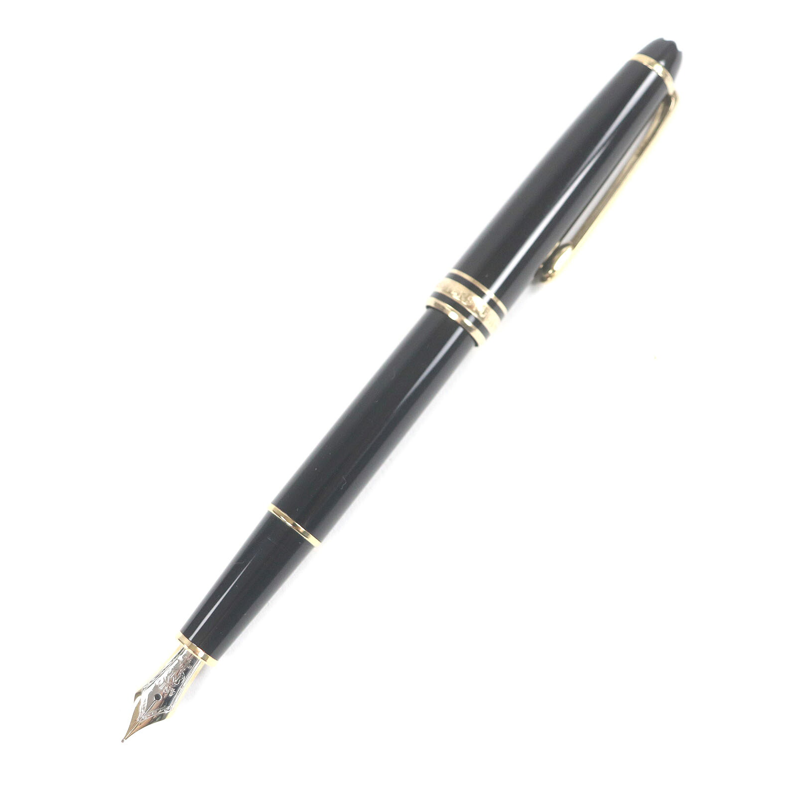 良品□MONTBLANC モンブラン マイスターシュテュック クラシック Pix ペン先14K EFニブ キャップ式 万年筆 ブラック ゴールド ドイツ製 メンズ【中古】｜衣類＆ブランドリサイクル GREEN