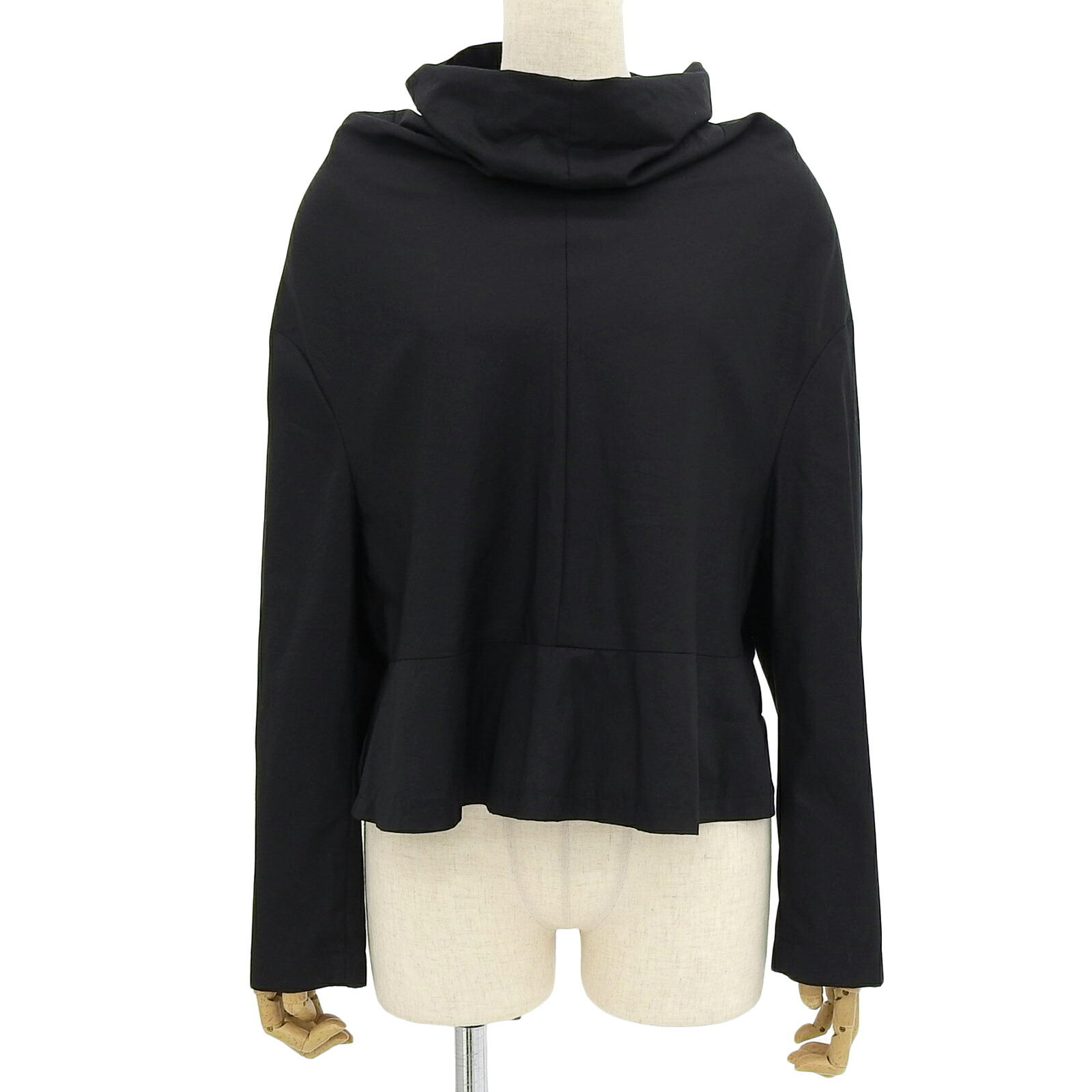 極美品▲COMME des GARCONS COMME des GARCONS コムデギャルソン コムデギャルソン コムコム 変形 裾フリル 長袖 カットソー ブラック XS 日本製 正規品 レディース【中古】｜衣類＆ブランドリサイクル GREEN