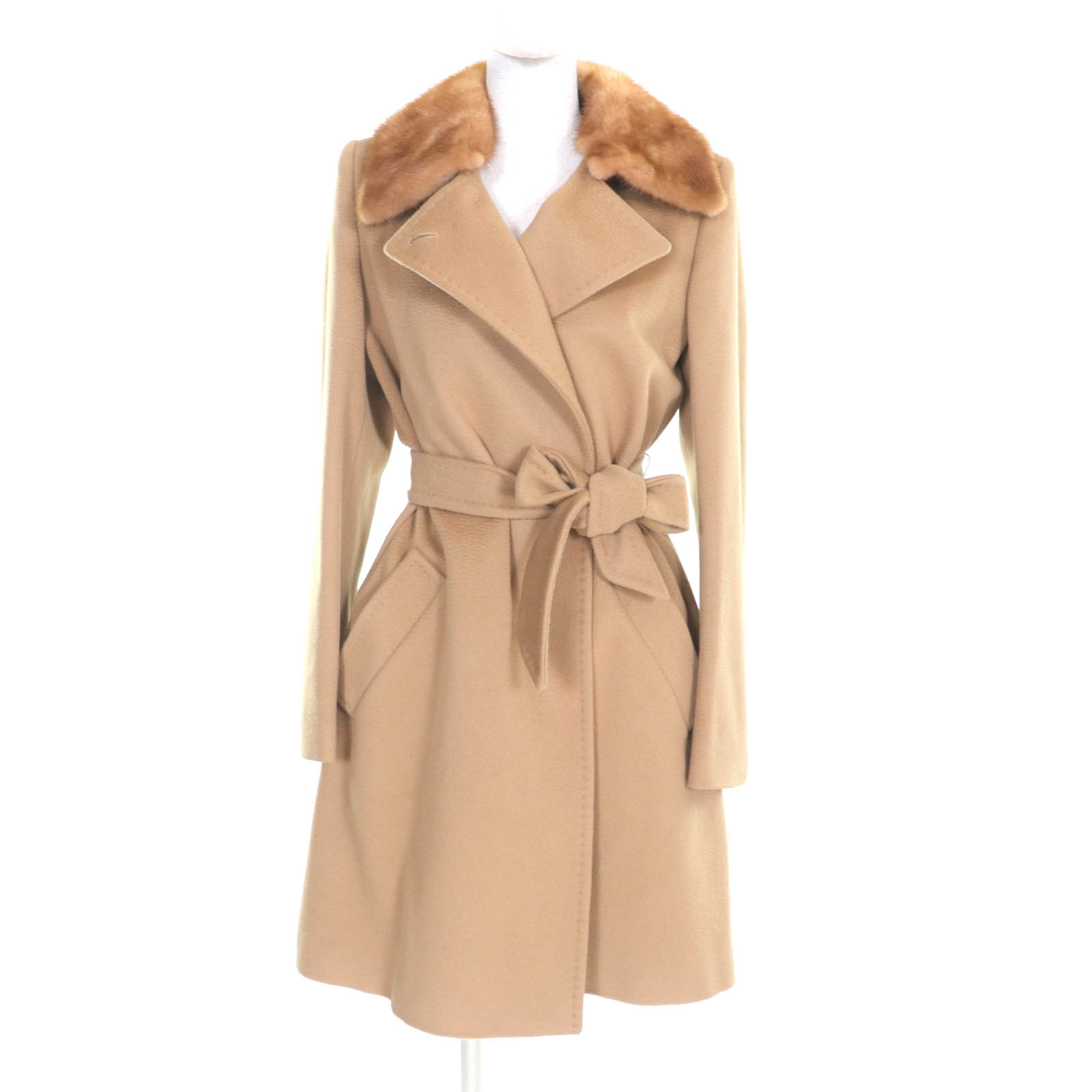 楽天市場】【MaxMara】マックスマーラ『白タグ ラップコート size38