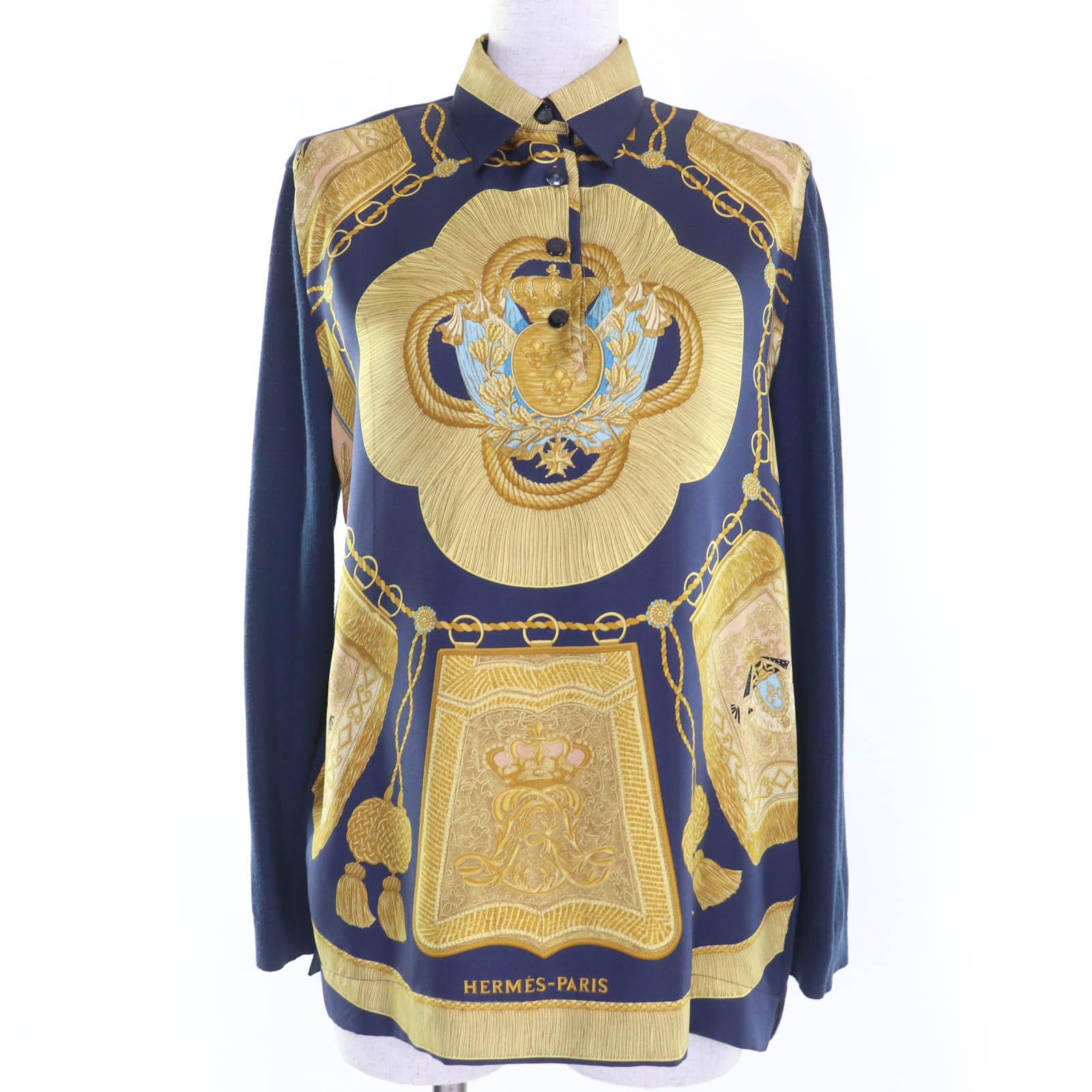 楽天市場】古着 HERMES エルメス イタリア製 シルク カシミヤブレンド