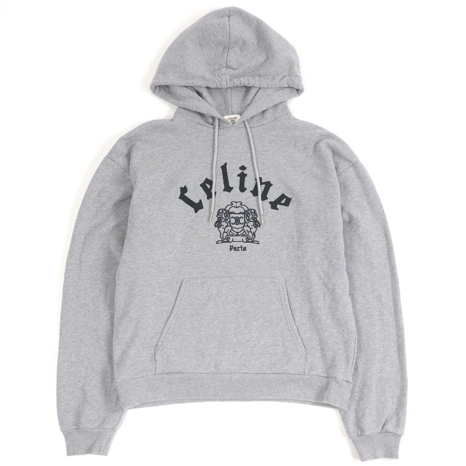 【正規品】超美品　CELINE セリーヌ　ロゴパーカー 2Y321670Q CELINE(セリーヌ) ロゴパーカー2Y321670Q 2Y321670Q スカイ