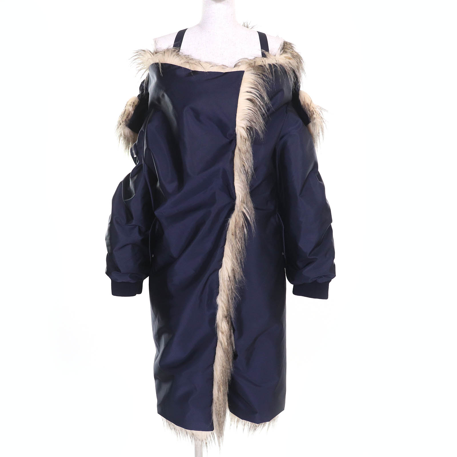 楽天市場】美品☆PRADA プラダ 22AW 29E364 シープファー・フード付