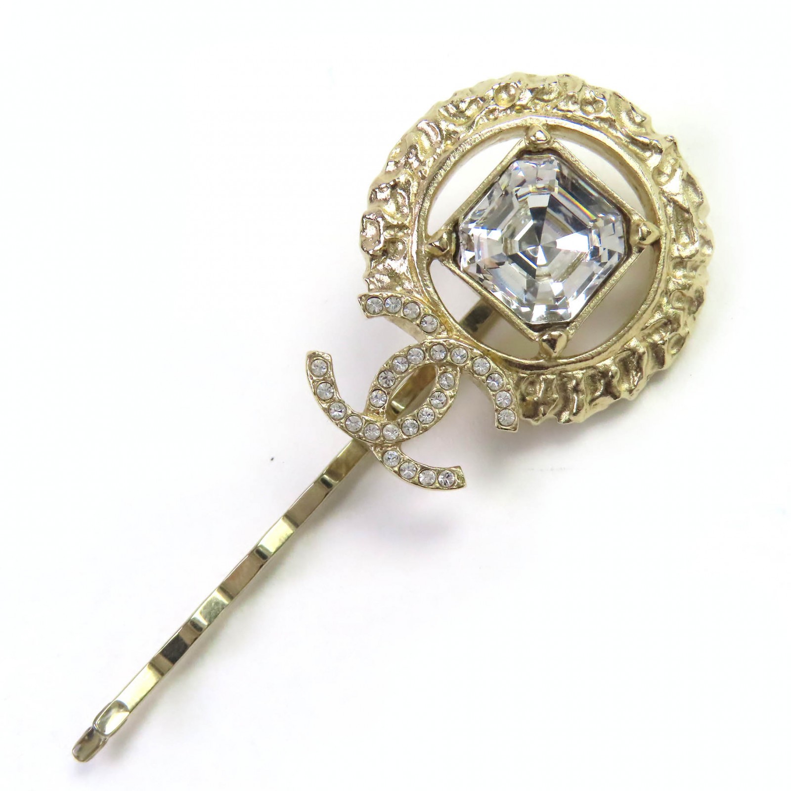 CHANEL CCロゴ ヘアピン ストーン付き 楽天市場】CHANEL シャネル ココマーク CCマーク ヘアピン 髪留め