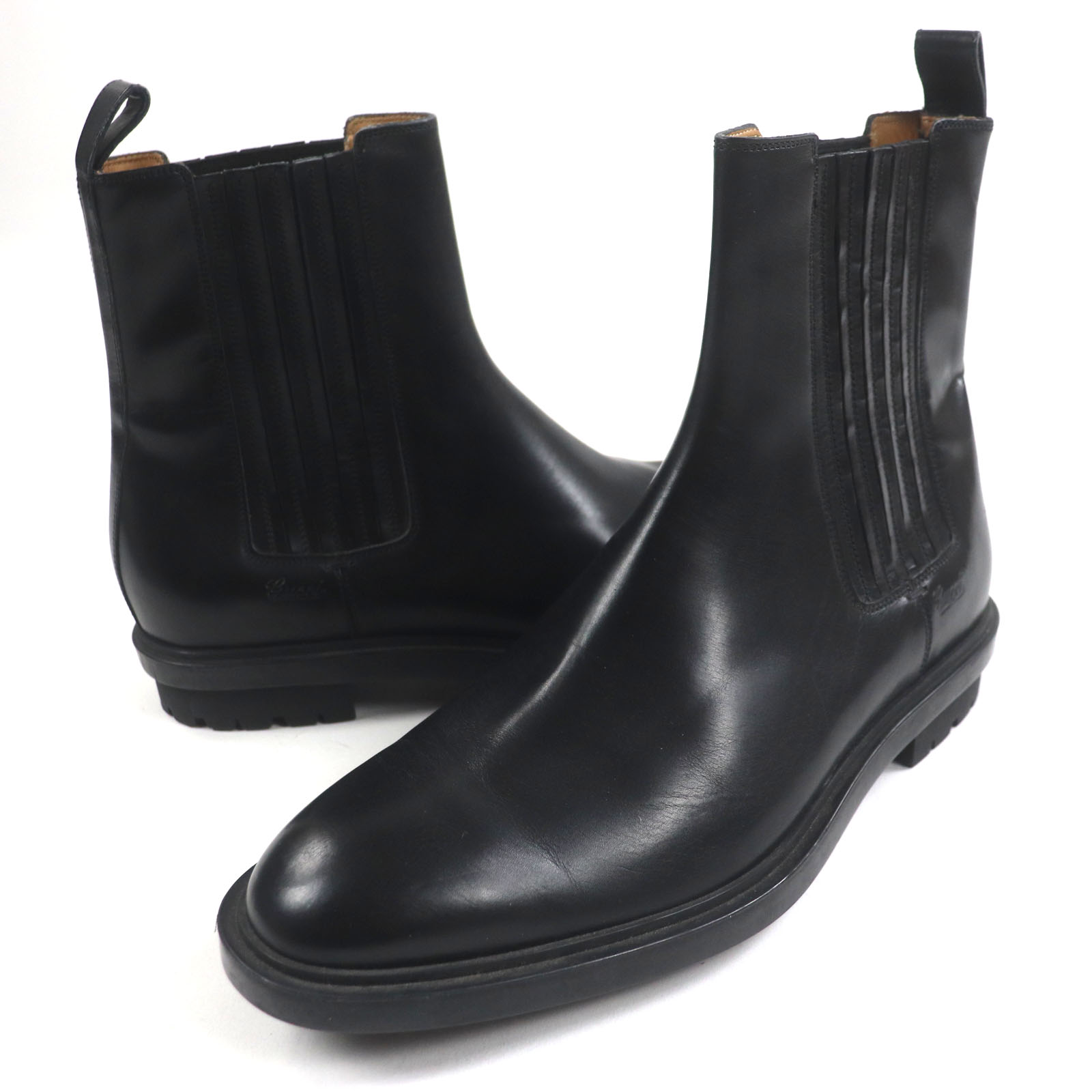 【美品】GUCCI レザーブーツ 楽天市場】【グッチ】Gucci 19AW クリスタル ベルト付き レザー