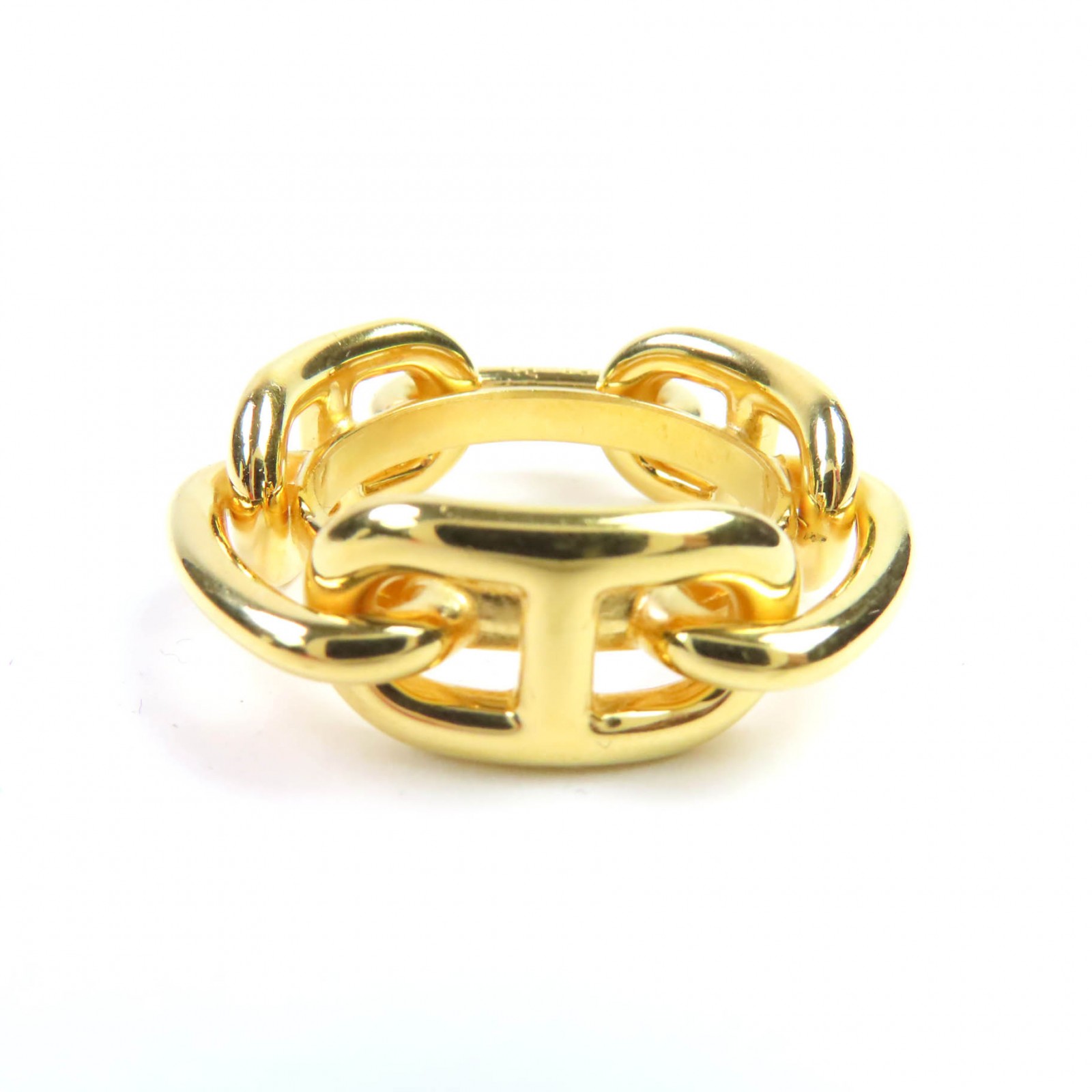 【未使用級】エルメス ルカデ シェーヌダンクル スカーフリング ゴールド エルメス ルカデ シェーヌダンクル スカーフリング ゴールド リング