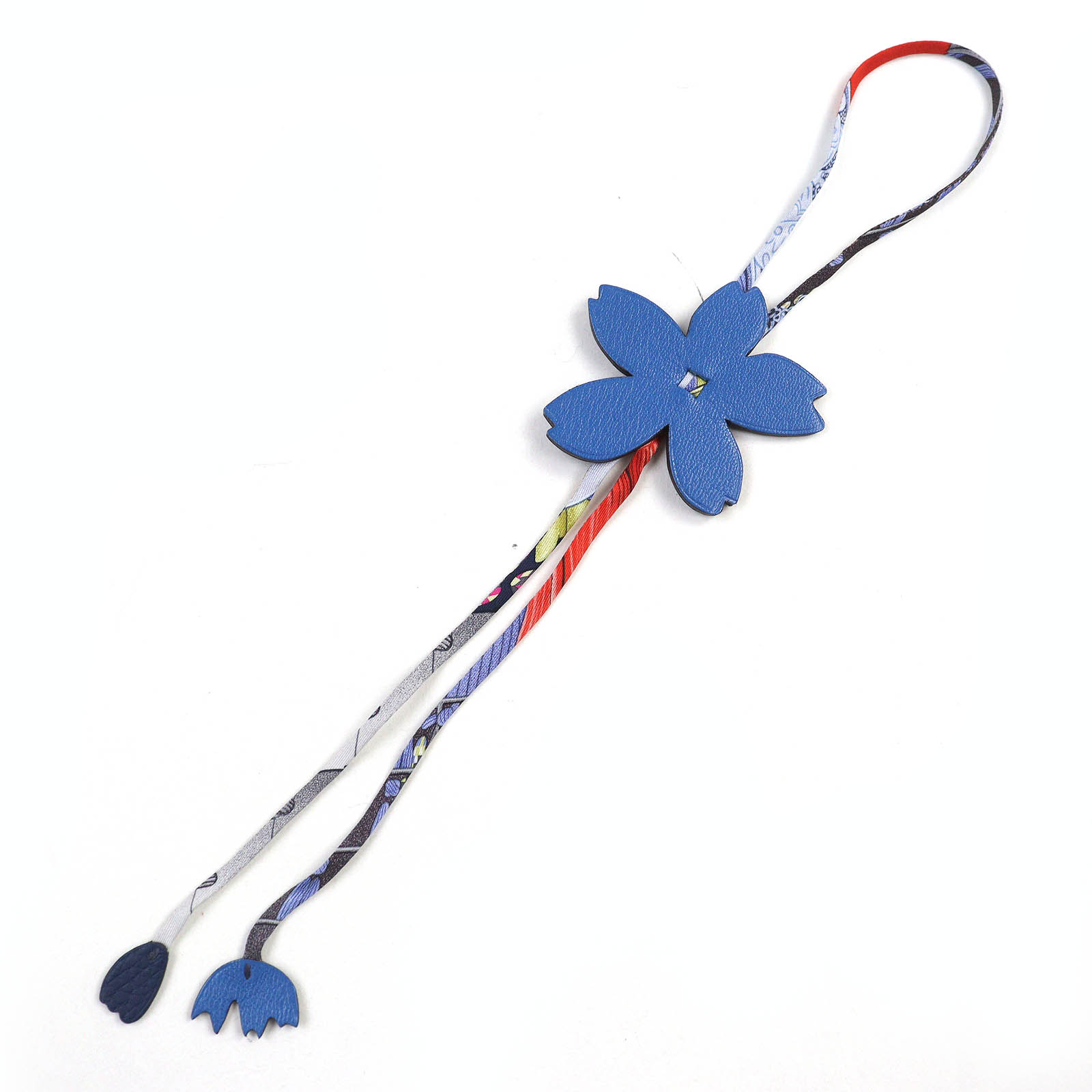 美品△HERMES エルメス Petit H プティアッシュ 櫻 桜 トリヨンクレマンス シェーブルミゾル ブルーゼリージュ/ブルーニュイ  御徒面子引きつける 箱・保護すること袋付き添い人 フランス共和国製 レディース【中古】