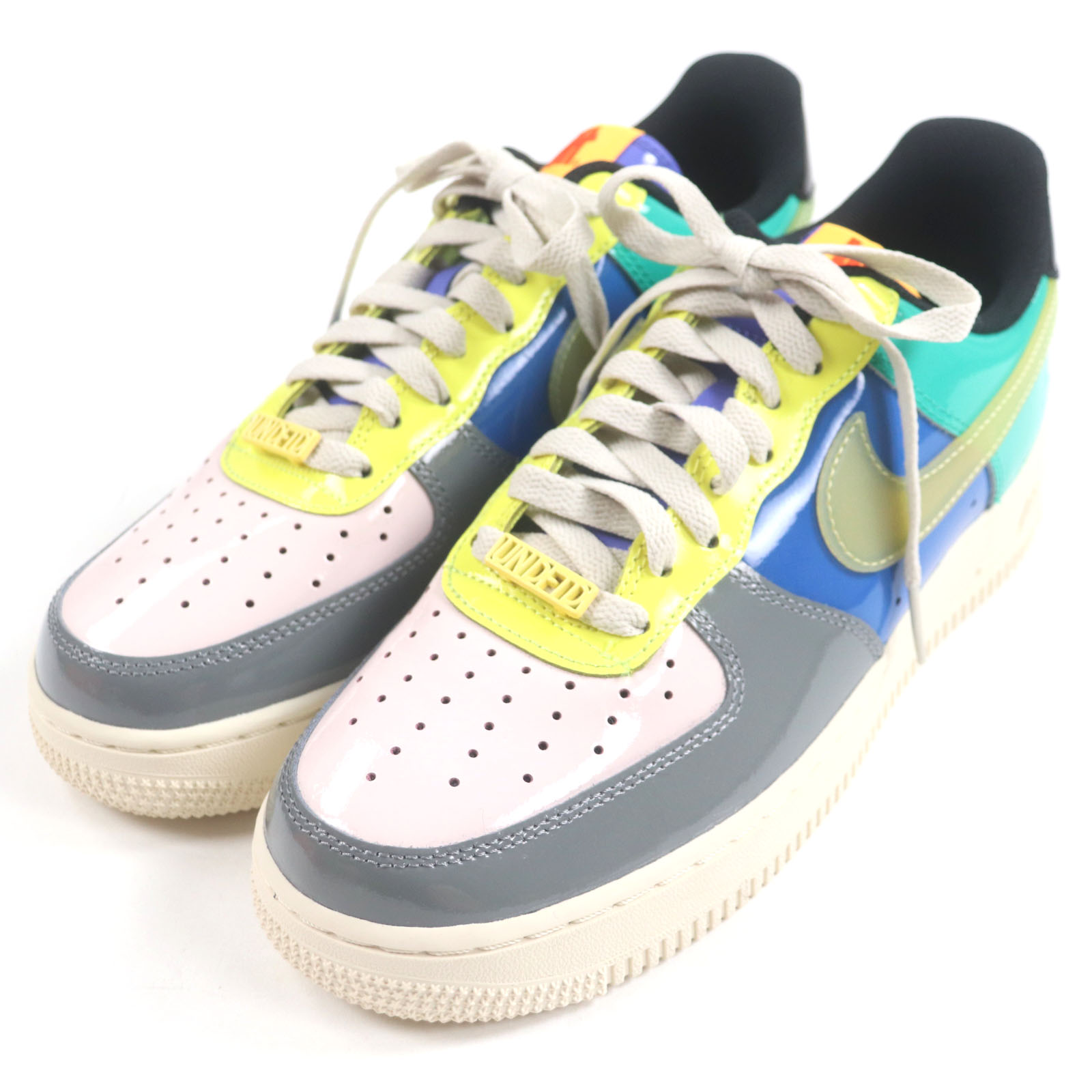 未使用品▼UNDEFEATED NIKE アンディフィーテッド ナイキ DV5255-001 AIR FORCE 1 LOW Multi Patent エアーフォース1ロー マルチパテント レザースニーカー マルチ 26 箱付き メンズ【中古】
