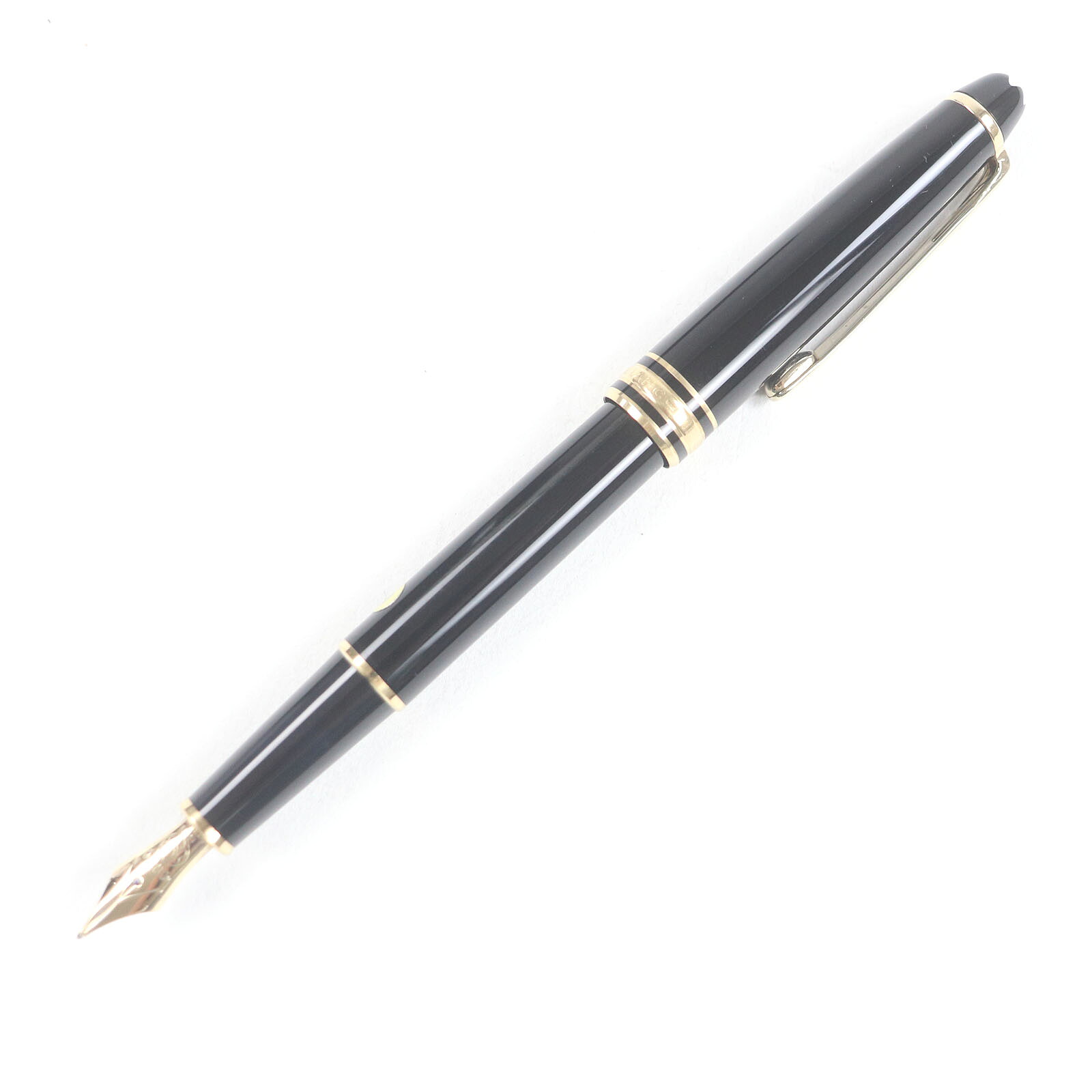 極美品□MONTBLANC モンブラン マイスターシュテュック クラシック ペン先14K Mニブ キャップ式 万年筆 ブラック ゴールド ケース付き ドイツ製 メンズ【中古】｜衣類＆ブランドリサイクル GREEN
