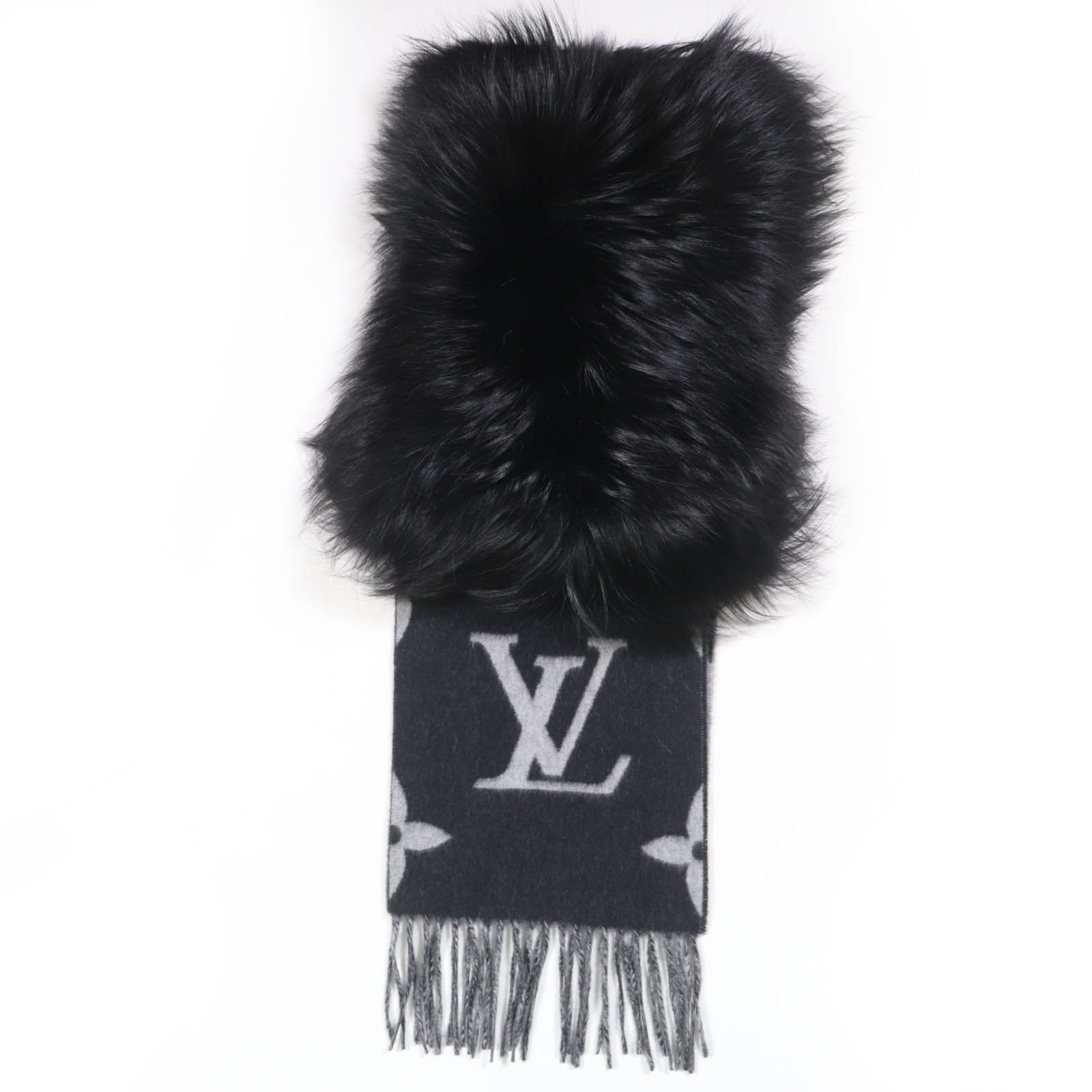 【美品】【正規品】ルイヴィトン マフラー・レイキャビック LOUIS VUITTON ルイヴィトン エシャルプレイキャビック マフラー