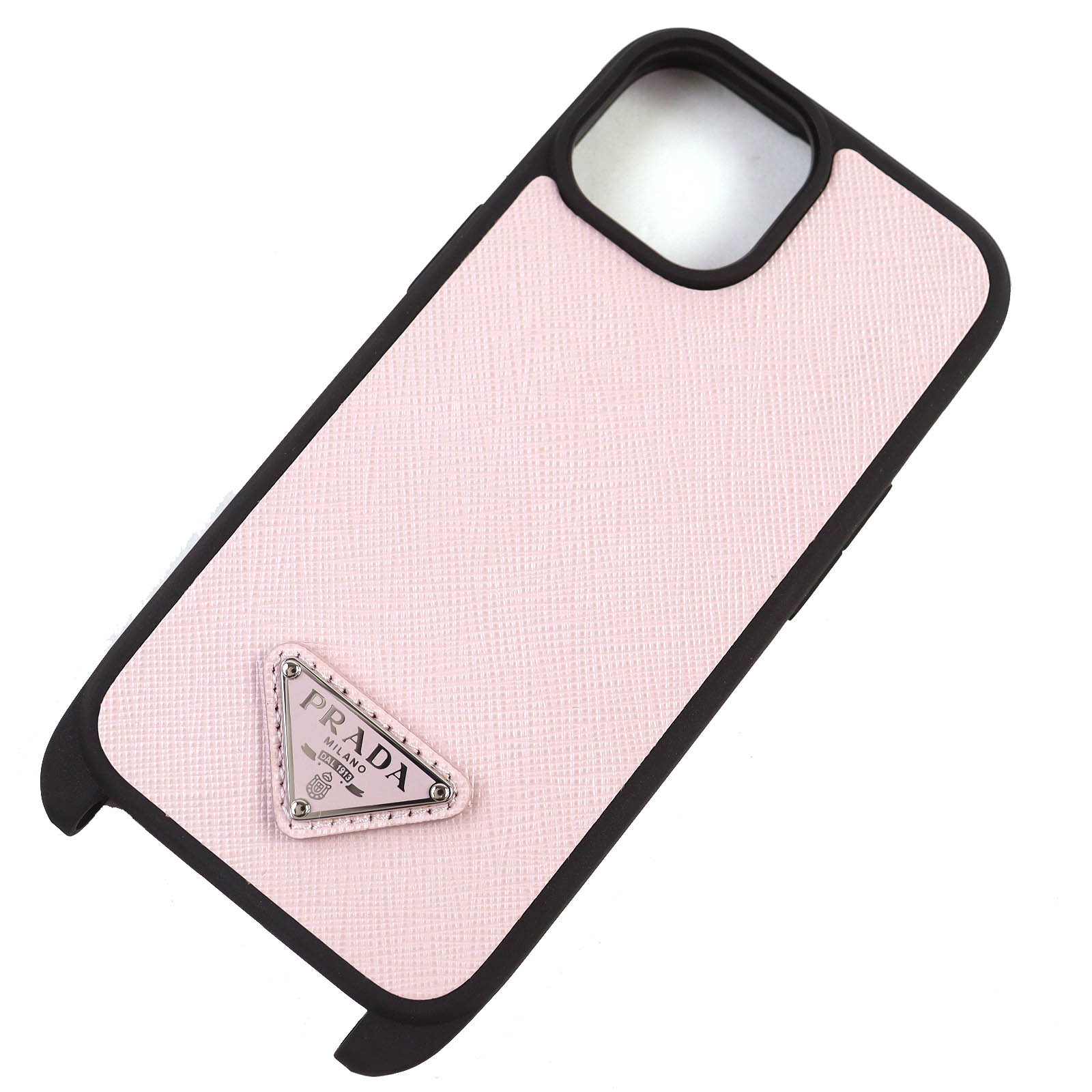 【✨美品✨】 プラダ サフィアーノ iPhone15Pro ケース ネイビー ライトブルー サフィアーノレザー iPhone 15 Pro用カバー | PRADA