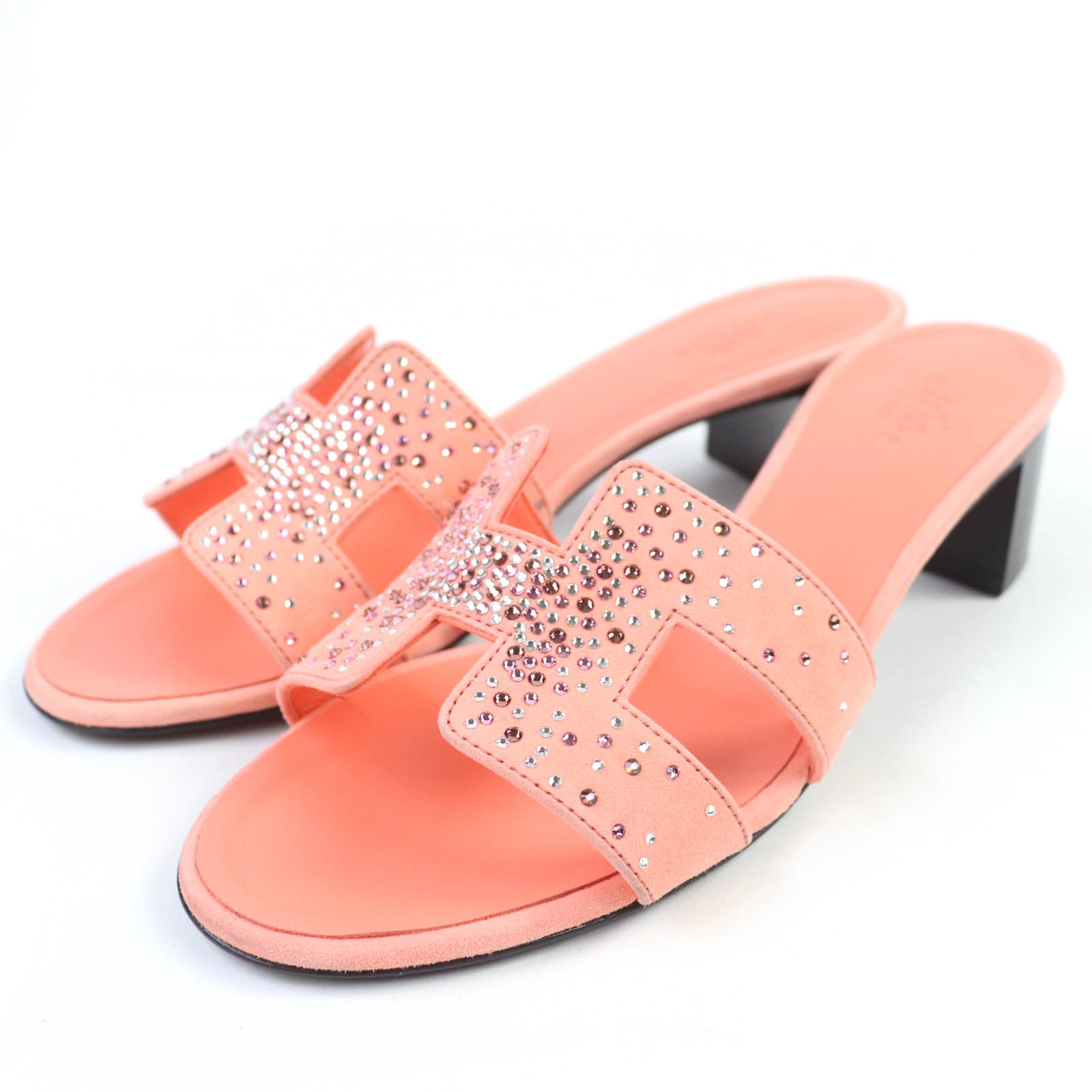 楽天市場】【エルメス】Hermes オスティア オープントゥ ヒール