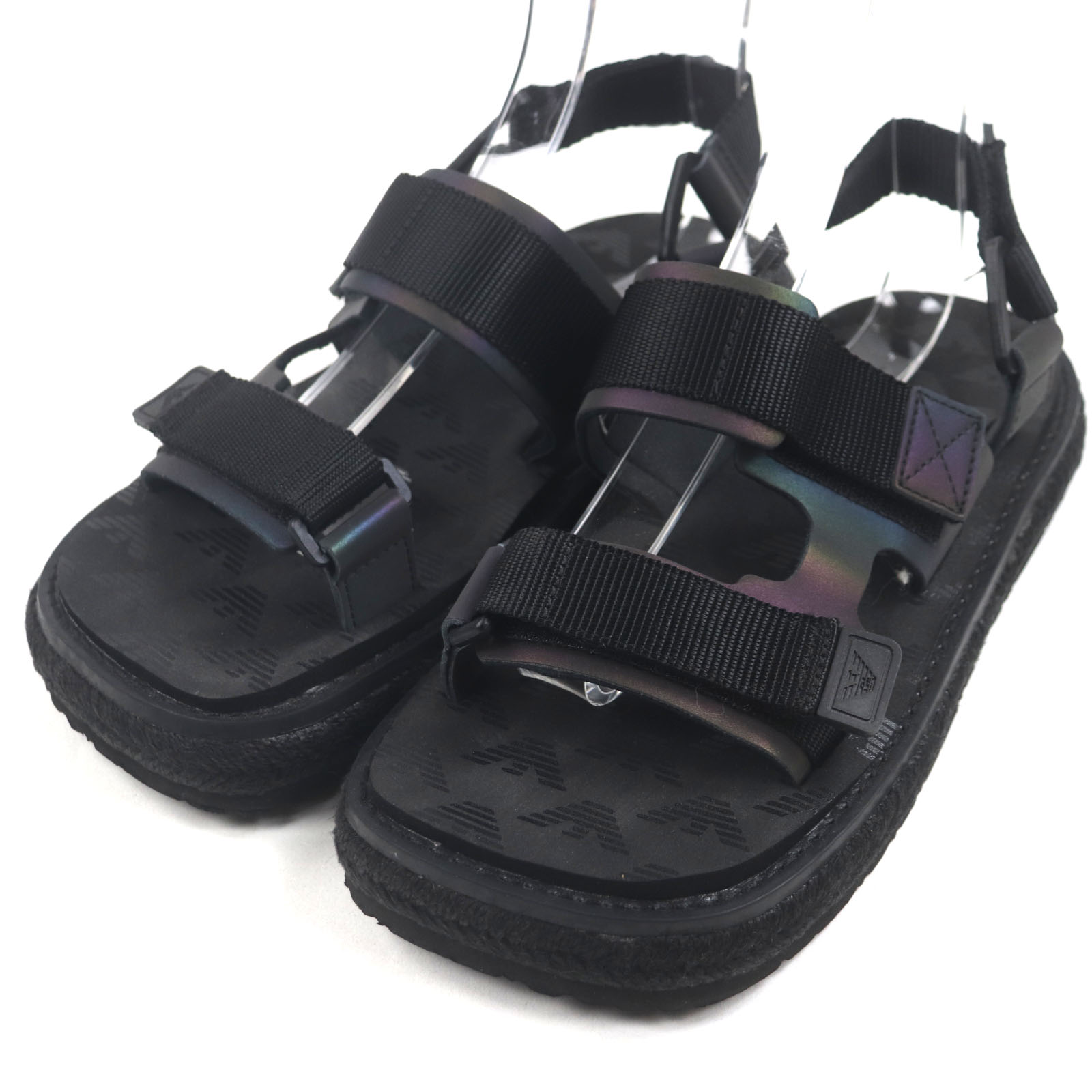 未使用品▼EMPORIO ARMANI エンポリオ アルマーニ X4P112 ナイロン ロゴデザイン ストラップサンダル ブラック US7 UK6 25cm メンズ【中古】｜衣類＆ブランドリサイクル GREEN