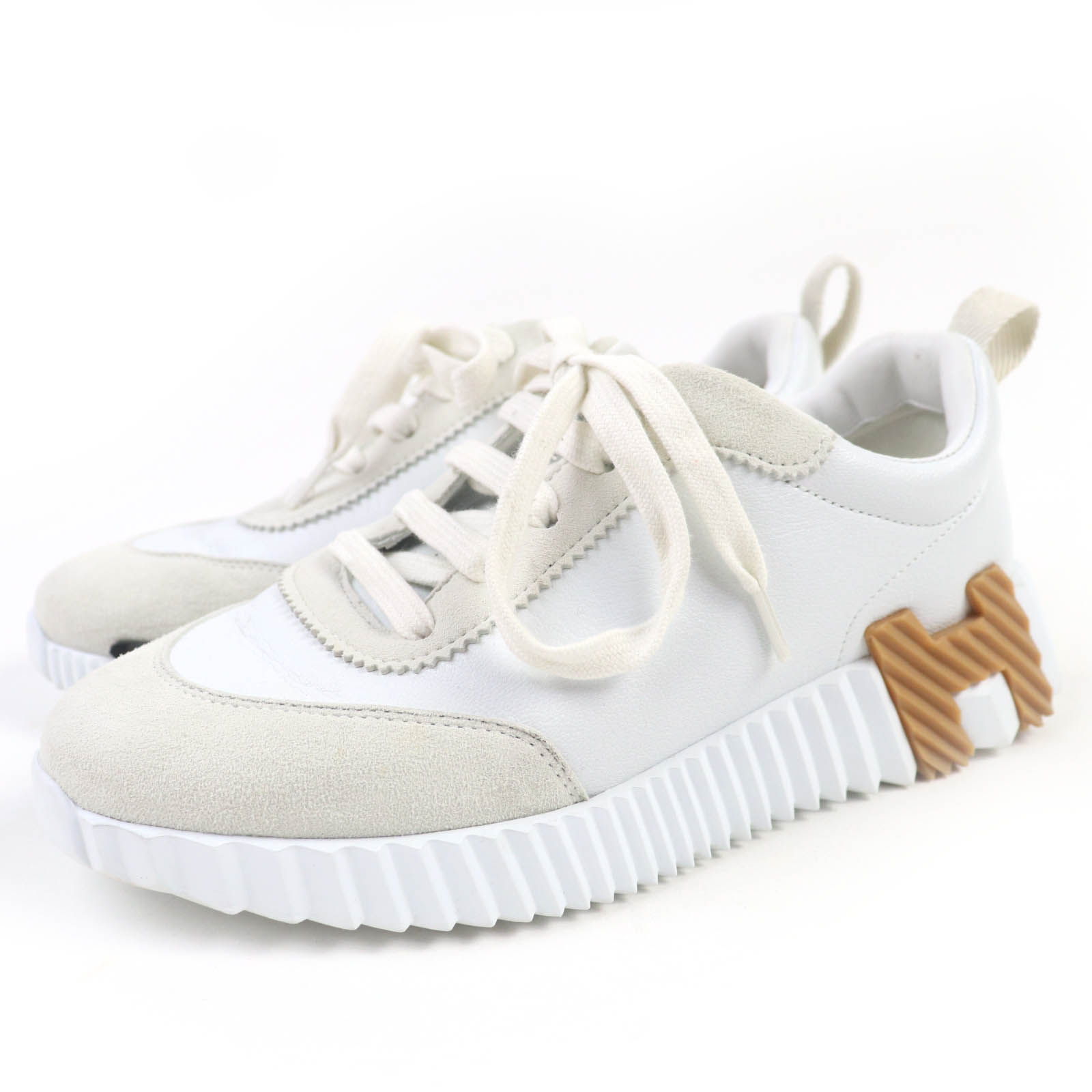 【未使用品級】HERMES エルメス STARTER スターター　スニーカー HERMES - 美品 エルメス HERMES スニーカー Starter スターター Hロゴ