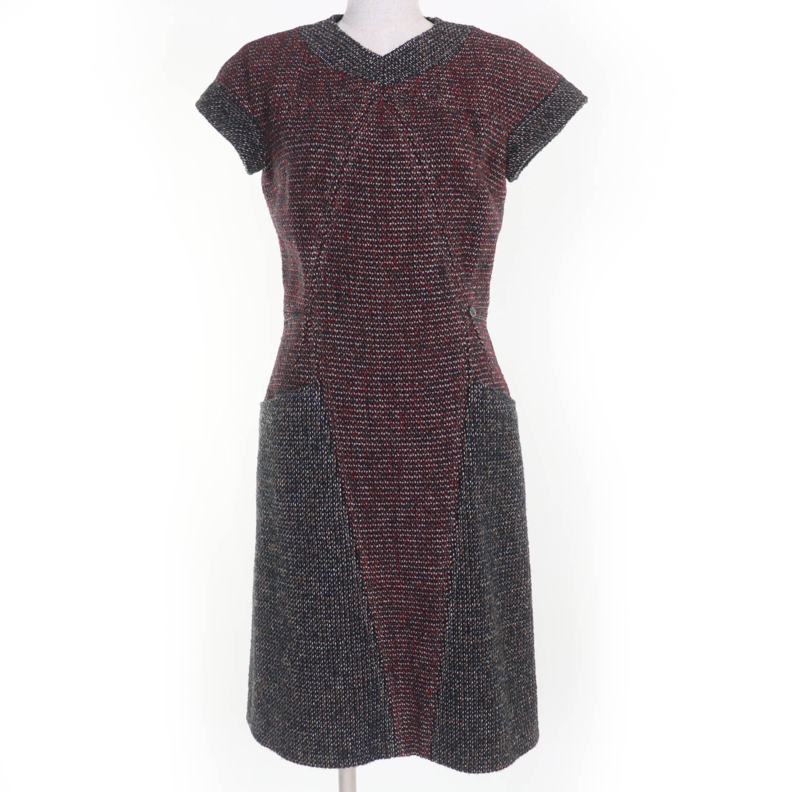 楽天市場】【美品】シャネル【CHANEL】ツイード ワンピース 7分袖