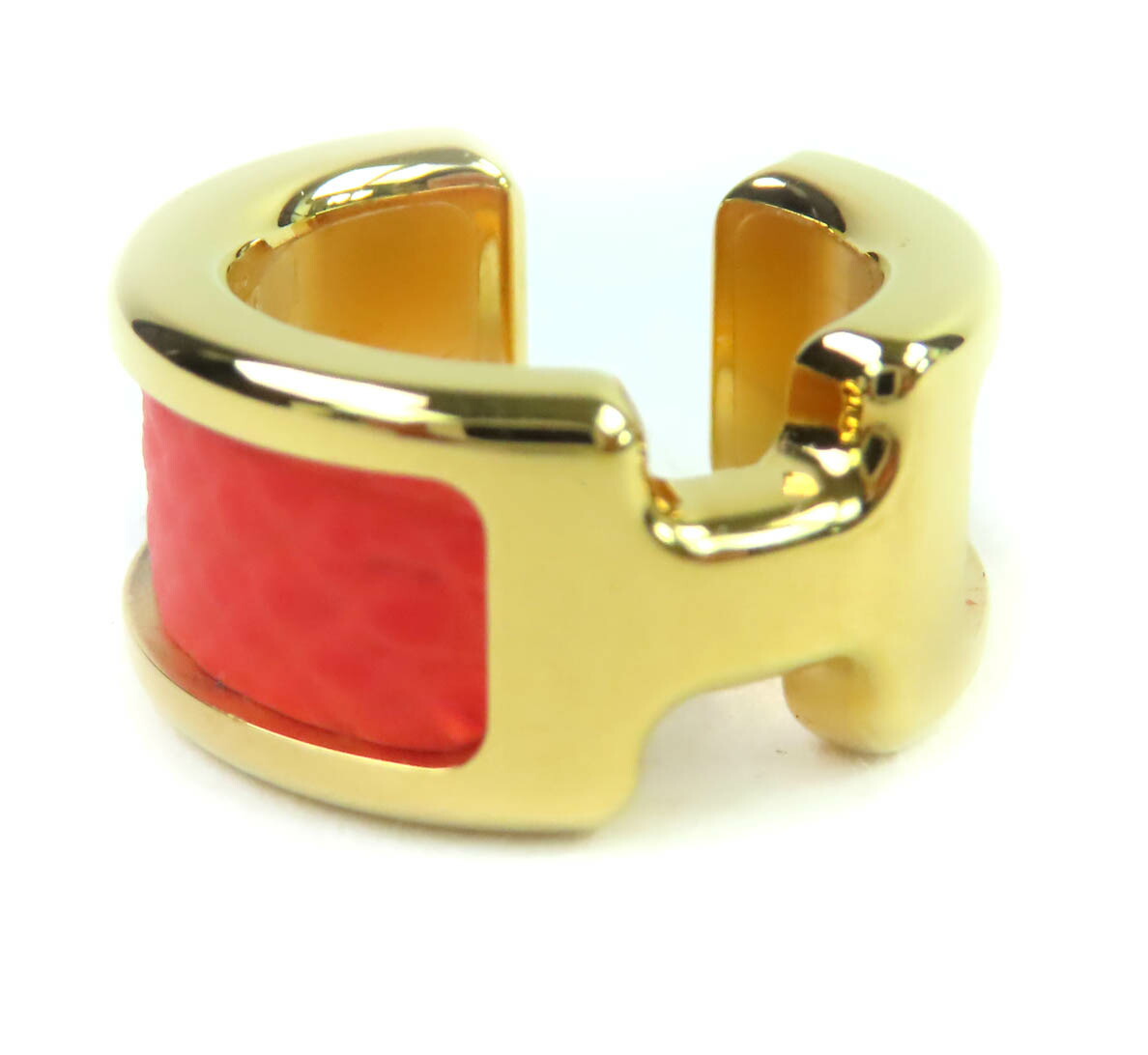 【新品未使用】エルメス イヤーカフ オランプ 片耳用 ノーアル白ゴールド金具pm 中古 HERMES エルメス オランプ PM イヤーカフ ゴールド