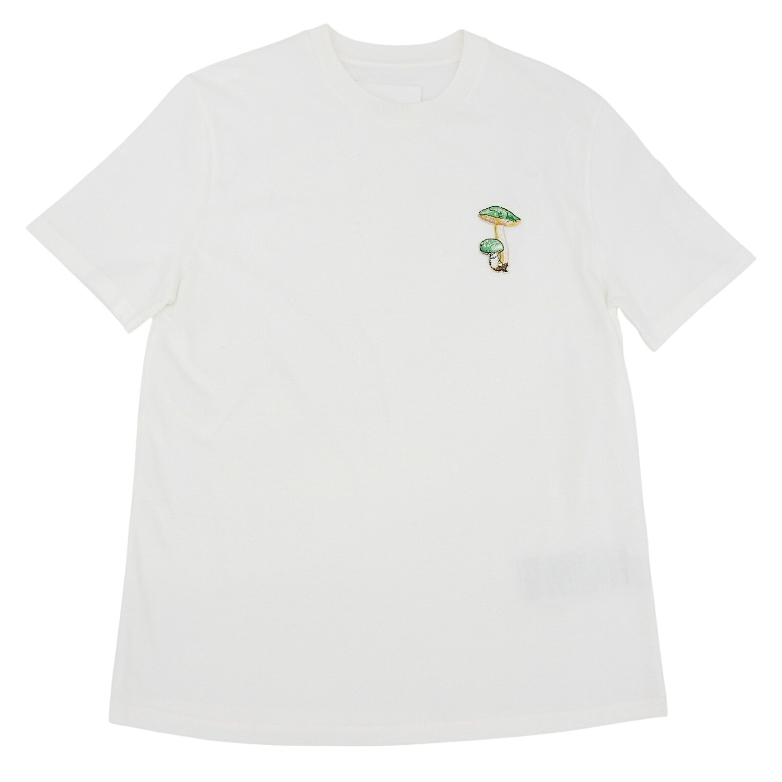 未使用品▲JIL SANDER+ ジルサンダープラス J40GC0127 コットン100％ マッシュルーム刺・墸 半袖Ｔシャツカットソー ホワイト S 正規品 レディース【中古】