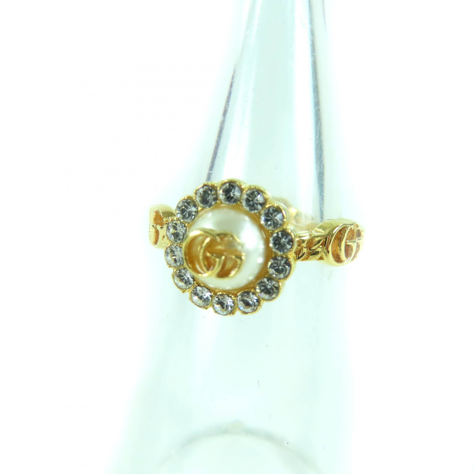 楽天市場】【新品・未使用品】グッチ GUCCI パール ダブルG フラワー