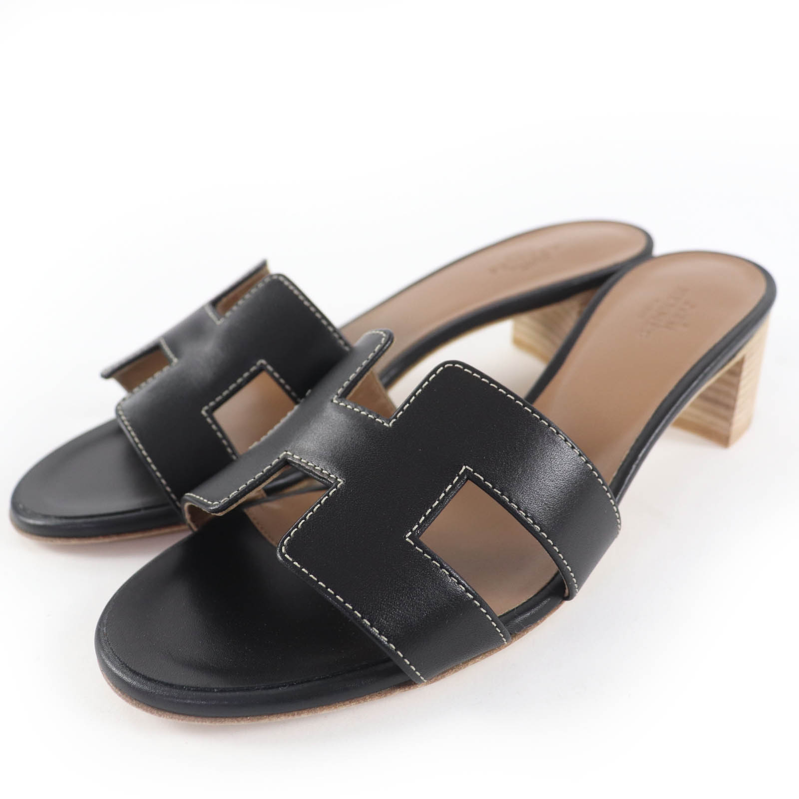 楽天市場】【エルメス】Hermes オスティア オープントゥ ヒール