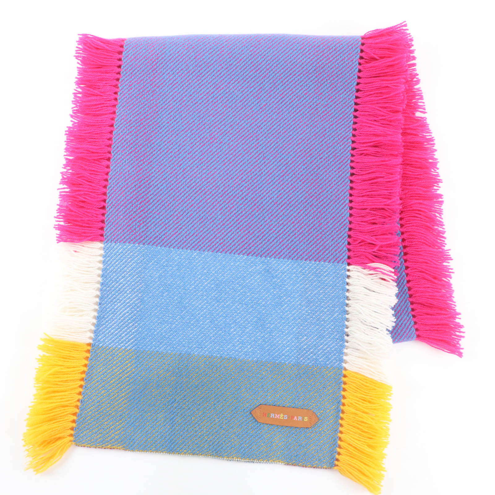 楽天市場】極美品☆HERMES エルメス カシミヤ100％ ロゴ刺繍入り