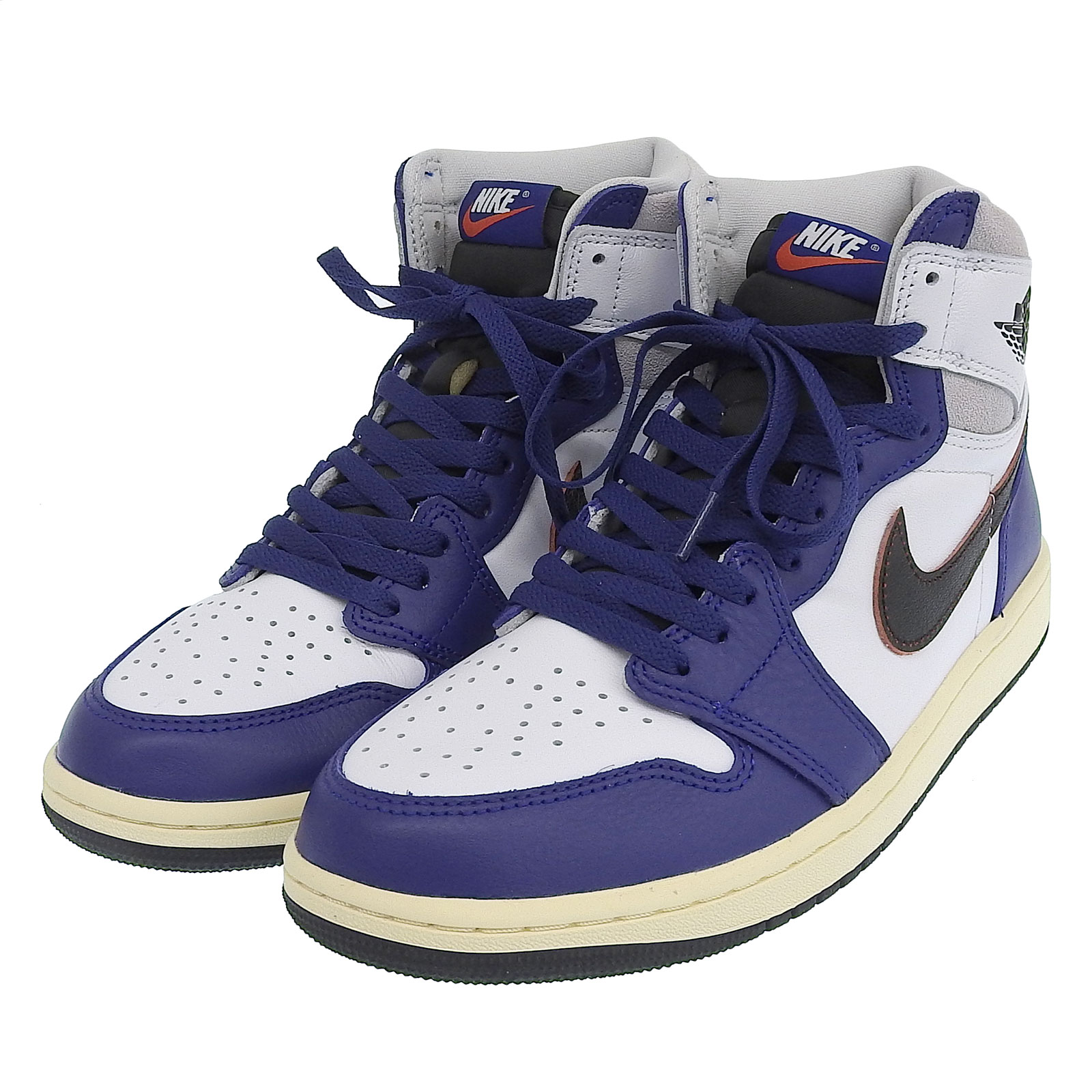 未使用品▲NIKE ナイキ DZ5485-100 AIR JORDAN 1 RETRO HIGH OG エアジョーダン1 レア エア レザーハイカットスニーカー ロイヤルブルー 27 メンズ【中古】