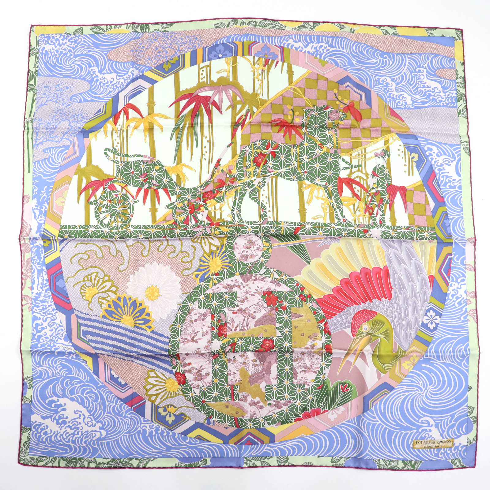 楽天市場】エルメス HERMES スカーフ カレ90 EX-LIBRIS EN KIMONOS