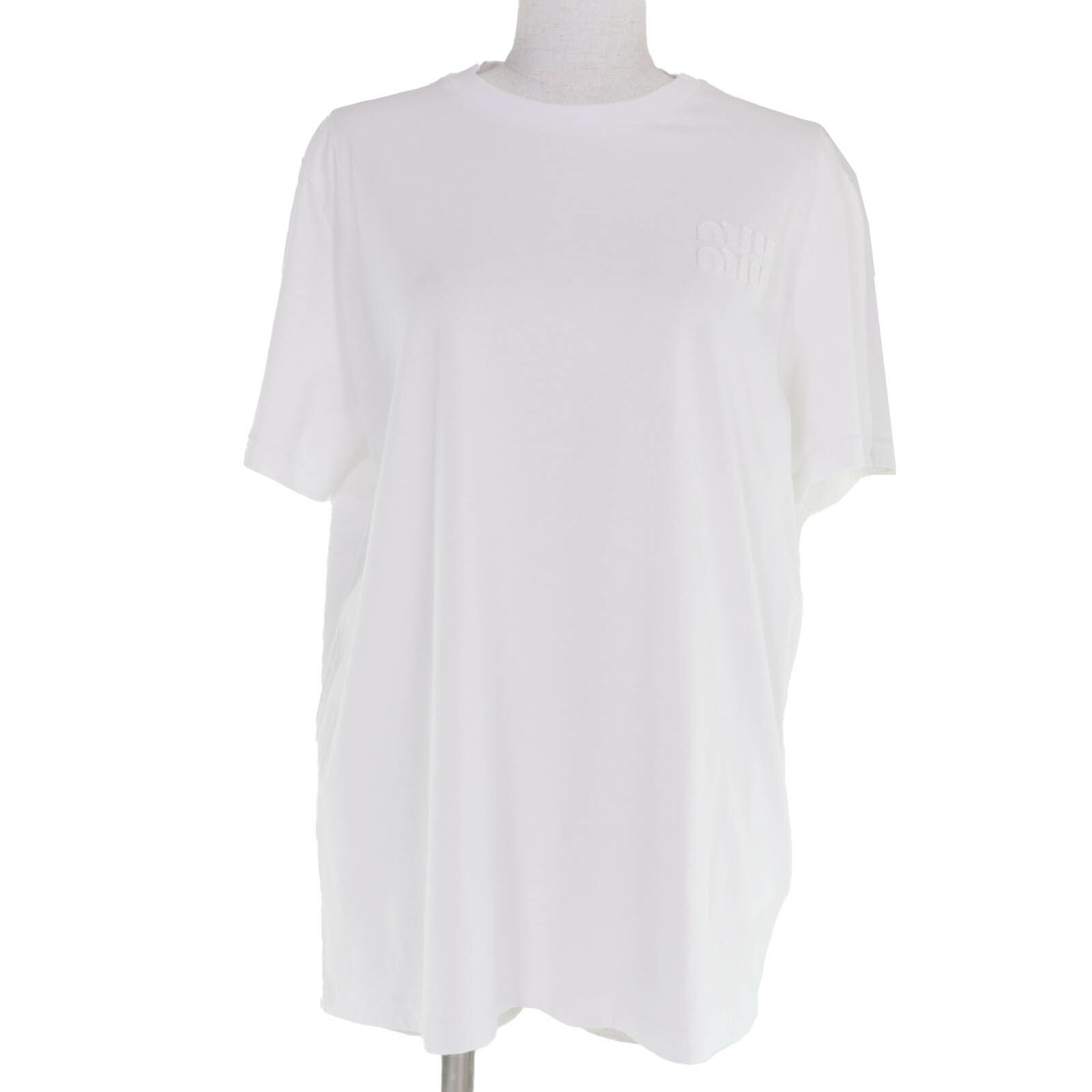 楽天市場】MIUMIU ミュウミュウ 23SS ピンク ロゴ 半袖Tシャツ