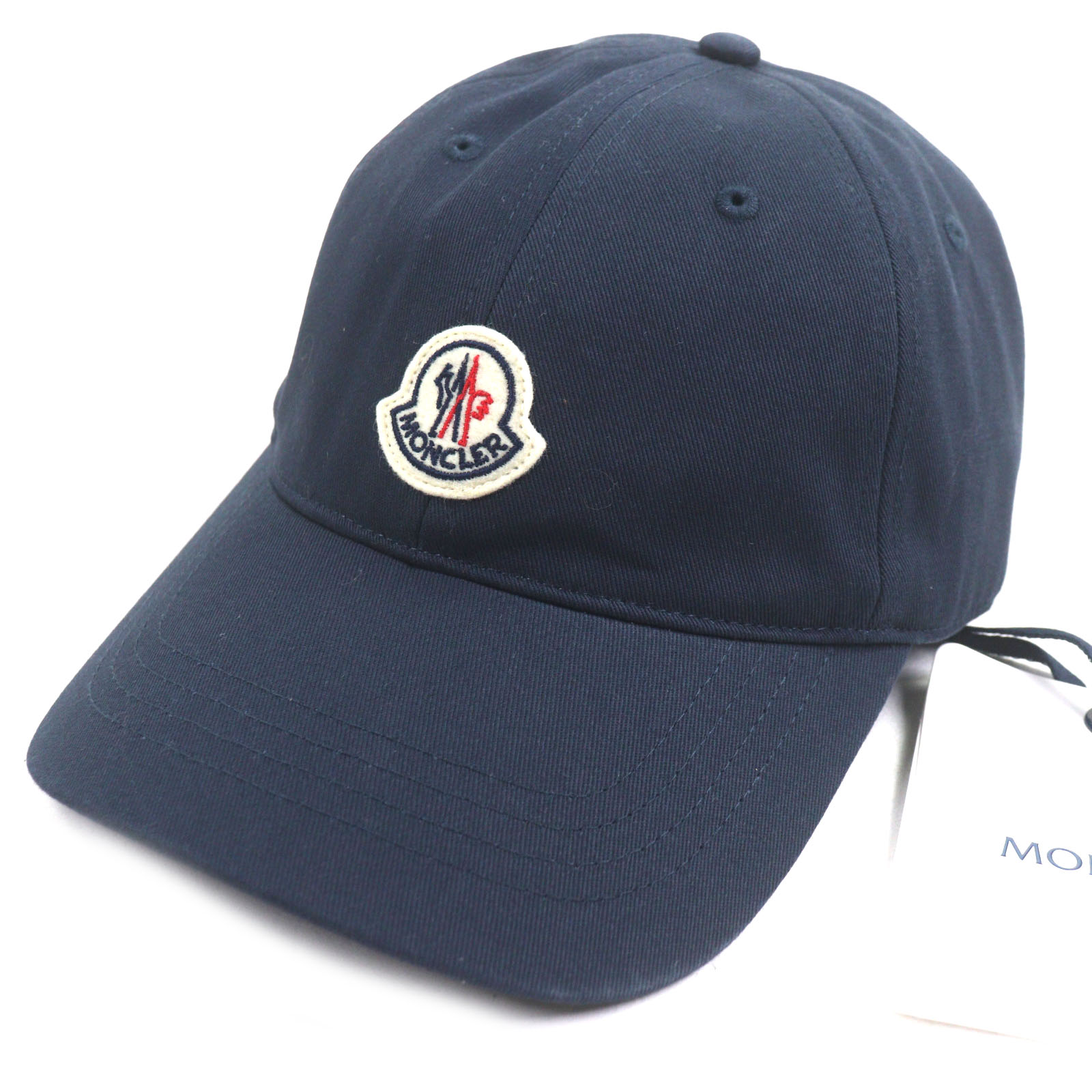 ⭐︎値下げ⭐︎[美品]正規品　MONCLER ネイビー　ベースボールキャップ ⭐︎値下げ⭐︎[美品]正規品 MONCLER ネイビー ベースボールキャップ