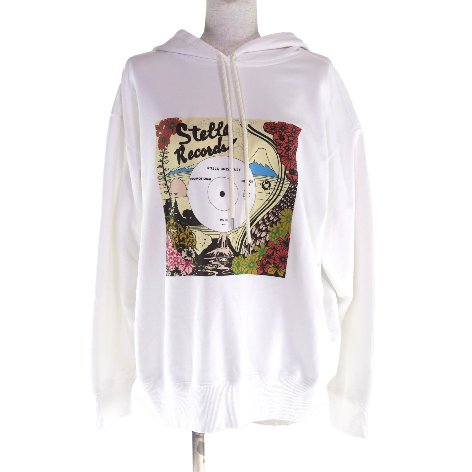 未使用品★Stella McCartney ステラマッカートニー 2023年製 6J0251 コットン100% レコード フーディ パーカー ホワイト S 正規品 レディース【中古】|衣類&ブランドリサイクル GREEN