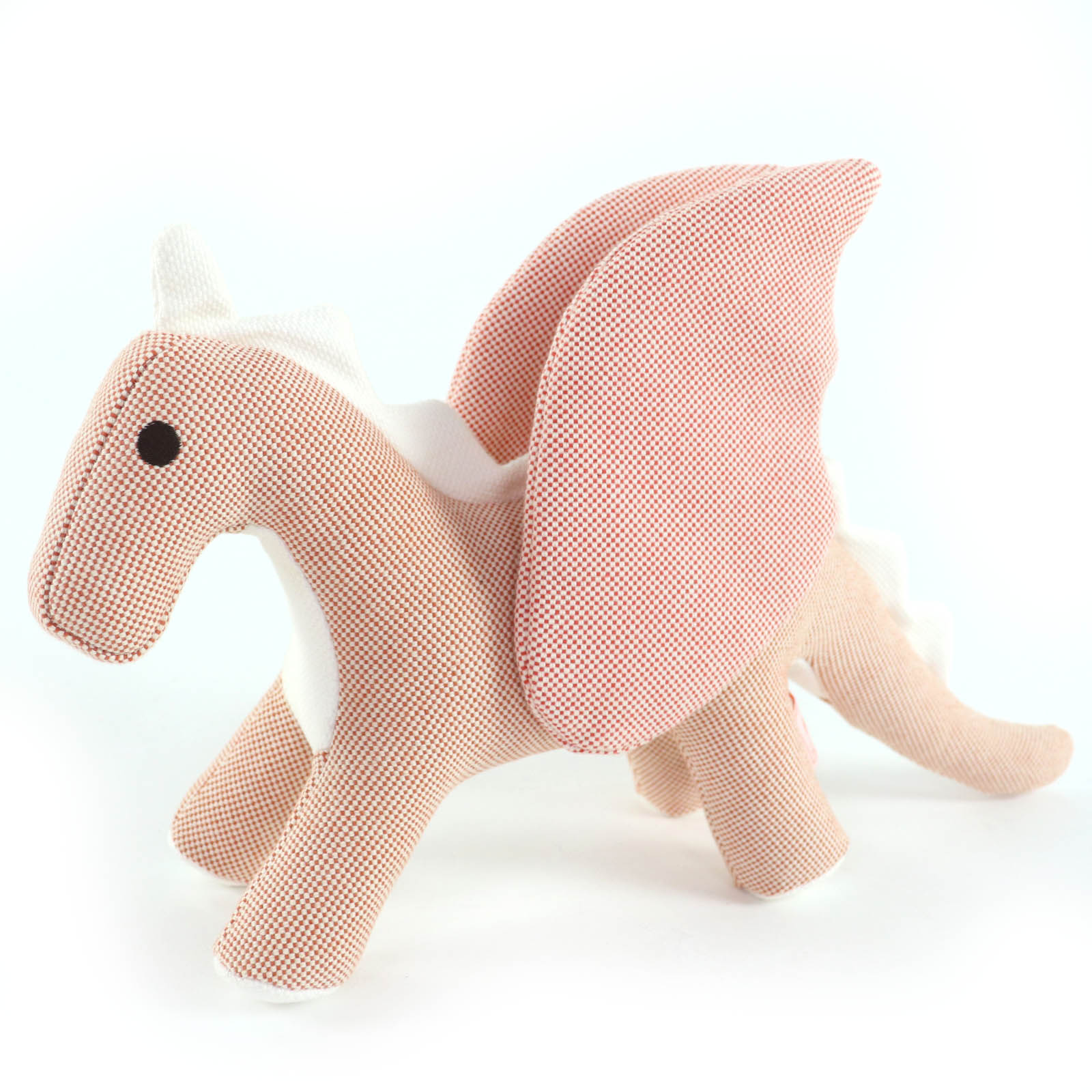 極美品☆HERMES エルメス ぬいぐるみ ドラゴン エポペ コットン100％ ローズ・ブーゲンビリア 現行品 箱付き イタリア製 レディース【中古】
