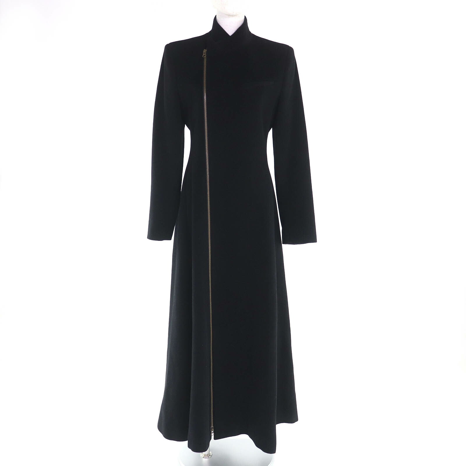 Jean PaulGAULTIER FEMME 裾フレア　アンゴラコート 00045764-1.jpg