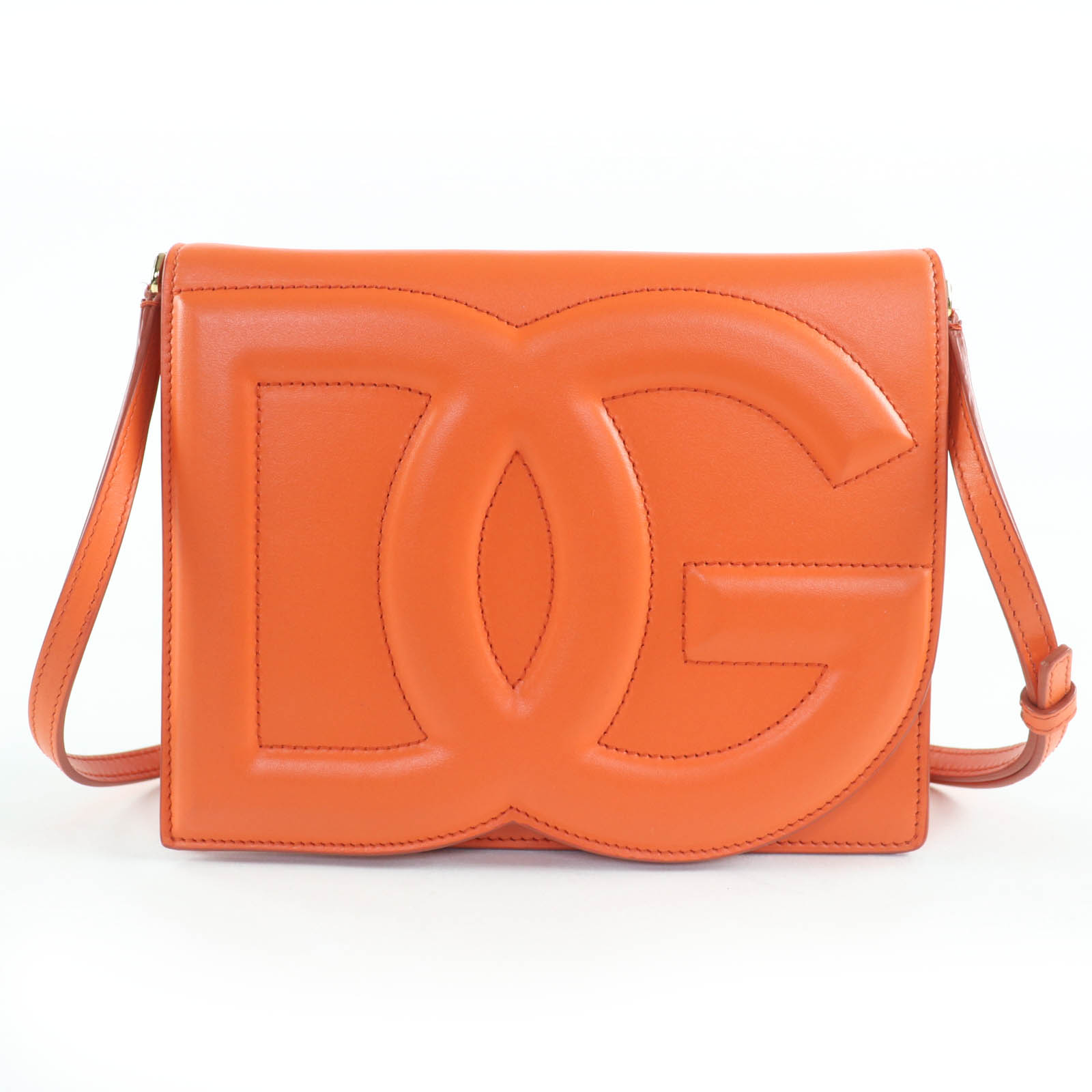 極美品☆DOLCE\u0026GABBANA ドルチェ＆ガッバーナ DGロゴタイプ 2WAY なめし革 ショルダーバッグ クラッチペダル御徒面子 箱・保護すること袋付き添い人 イタリア製 レディース【中古】