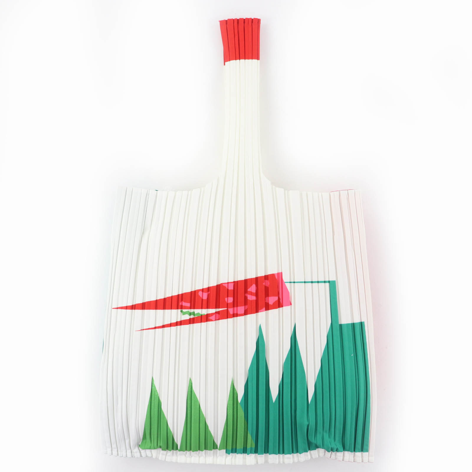 極美品☆IKKO TANAKA ISSEY MIYAKE イッコウタナカイッセイミヤケ PP07-AG721 プリーツバッグ ハンドバッグ マルチカラー 日本製 レディース【中古】｜衣類＆ブランドリサイクル GREEN 24,090円