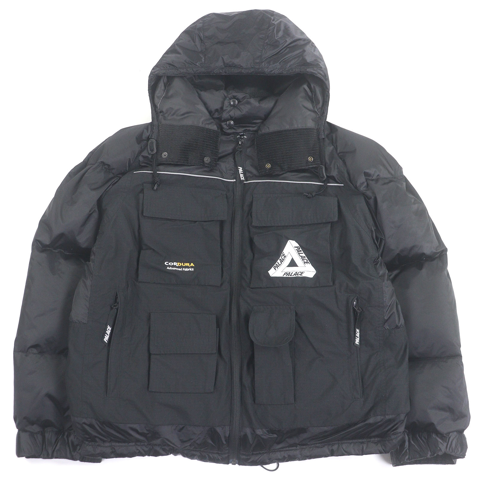 極美品□eYe JUNYA WATANABE MAN PALACE アイ ジュンヤワタナベ マン パレス WL-J905 W-NAME CUSTMIZED DOWN JACKET ダウンジャケット ブラック S 日本製 正規品 メンズ【中古】
