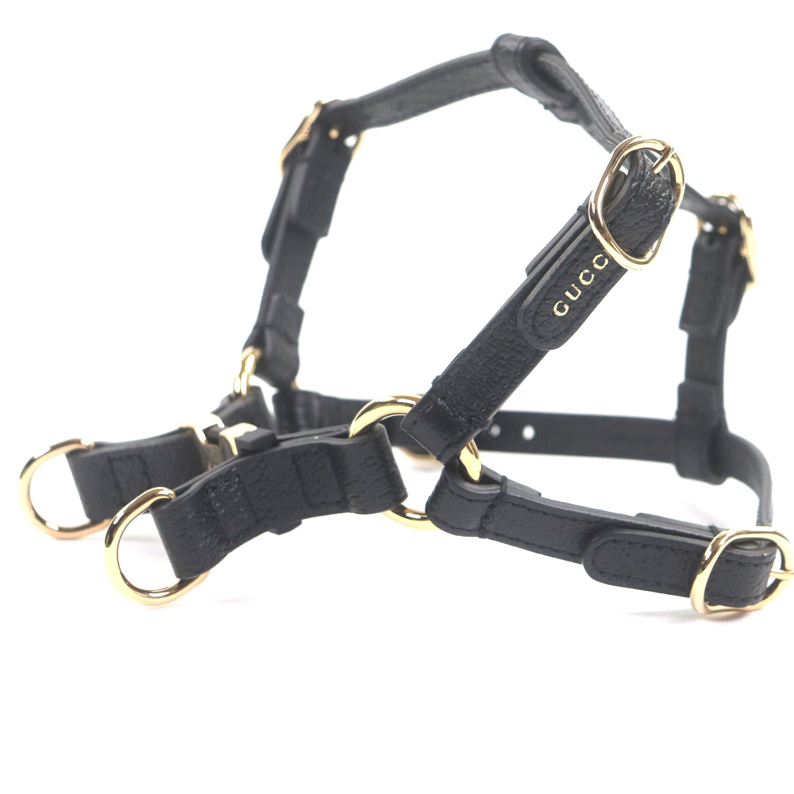 楽天市場】GUCCI グッチ ペット ハーネス 犬 胴輪 レザー ブラック 黒