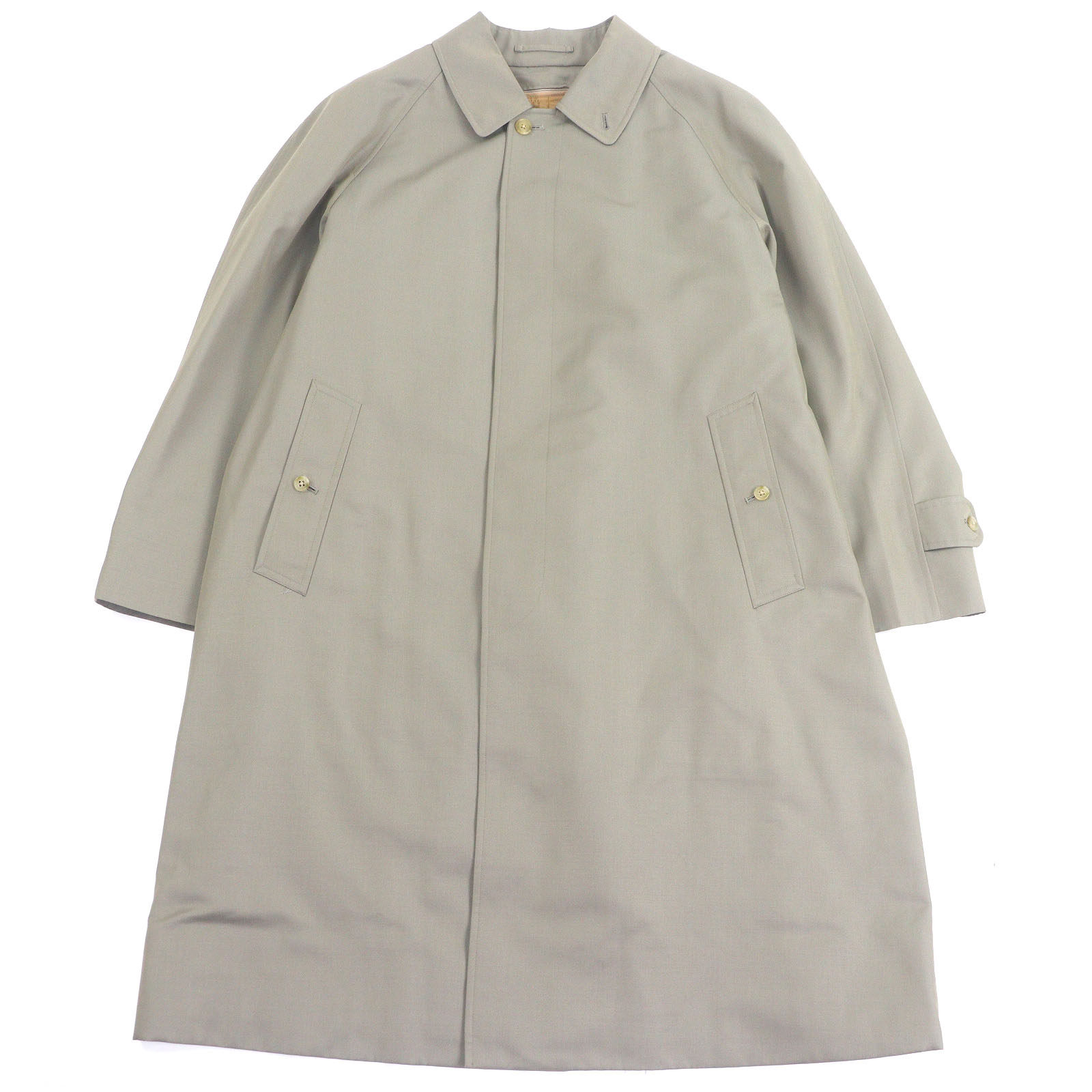 極美品✨ バーバリー プレステージ コレクション ロングコート　Ｂ柄　シルク ロング カシミア ケンジントン トレンチコート (ネイビー